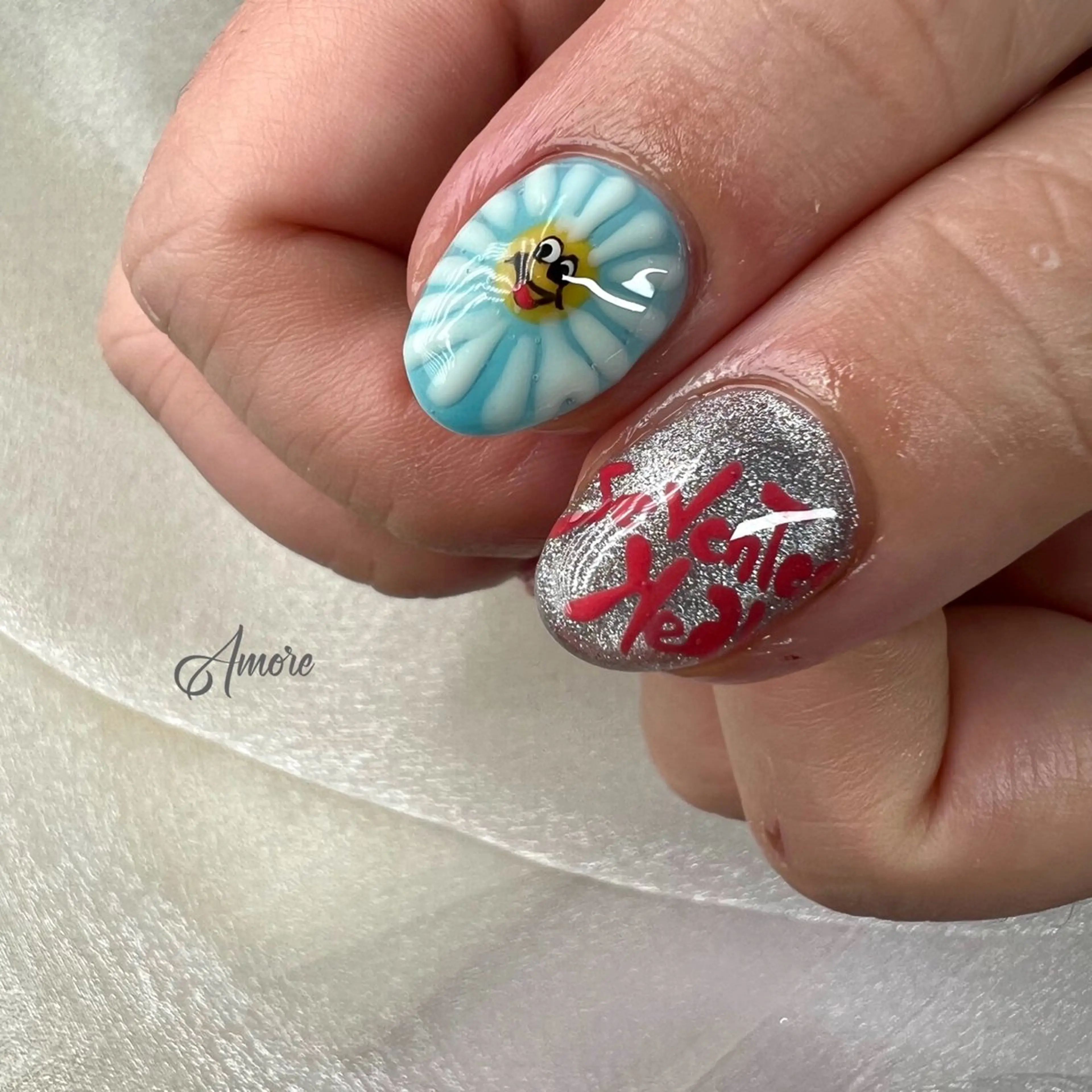 ネイル ジェルネイル 韓国ネイル パラジェル You kyehwaのネイルデザイン