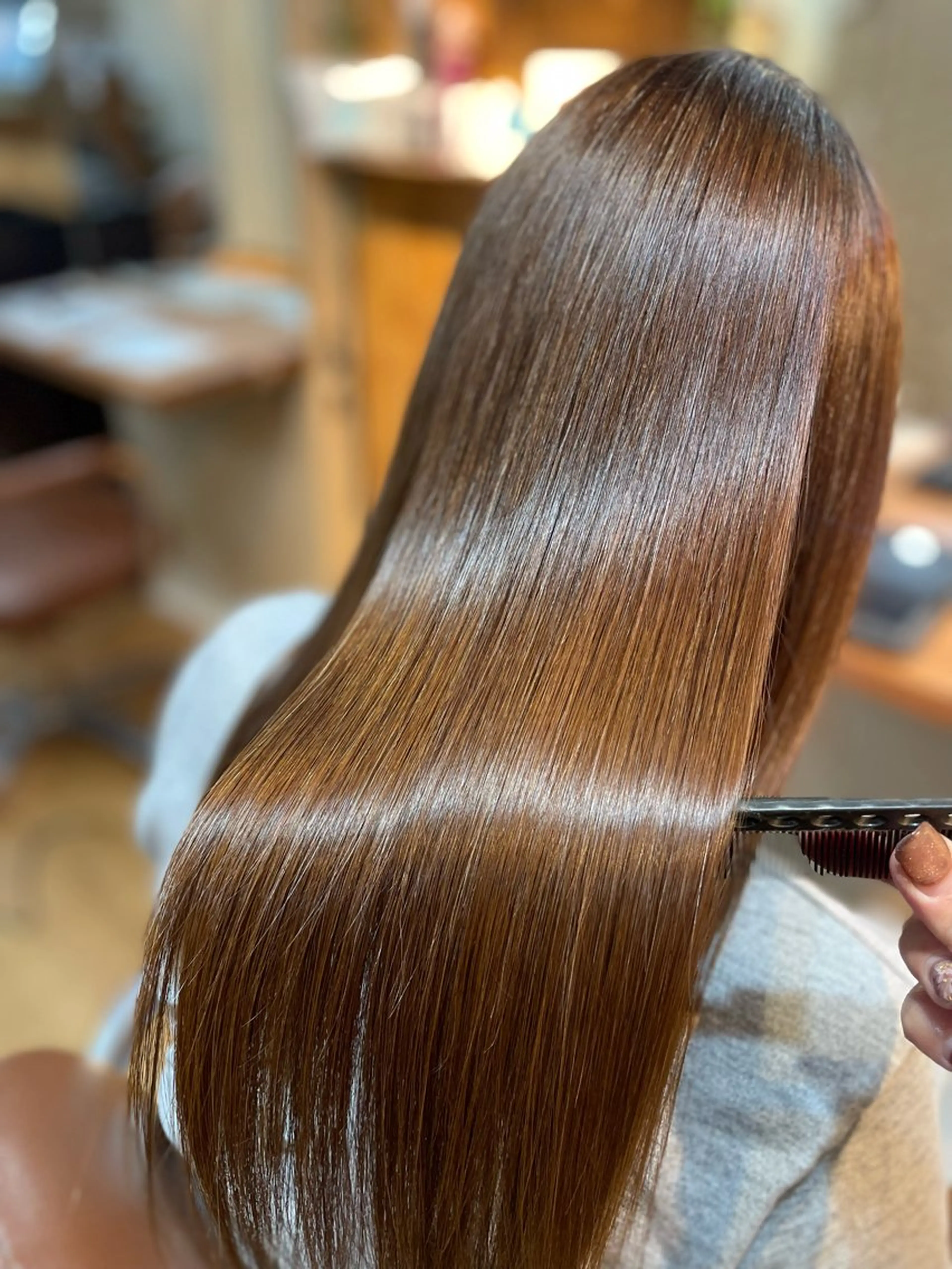 ロング カラー 髪質改善 すなが/パーマカット モデル募集中のヘアスタイル