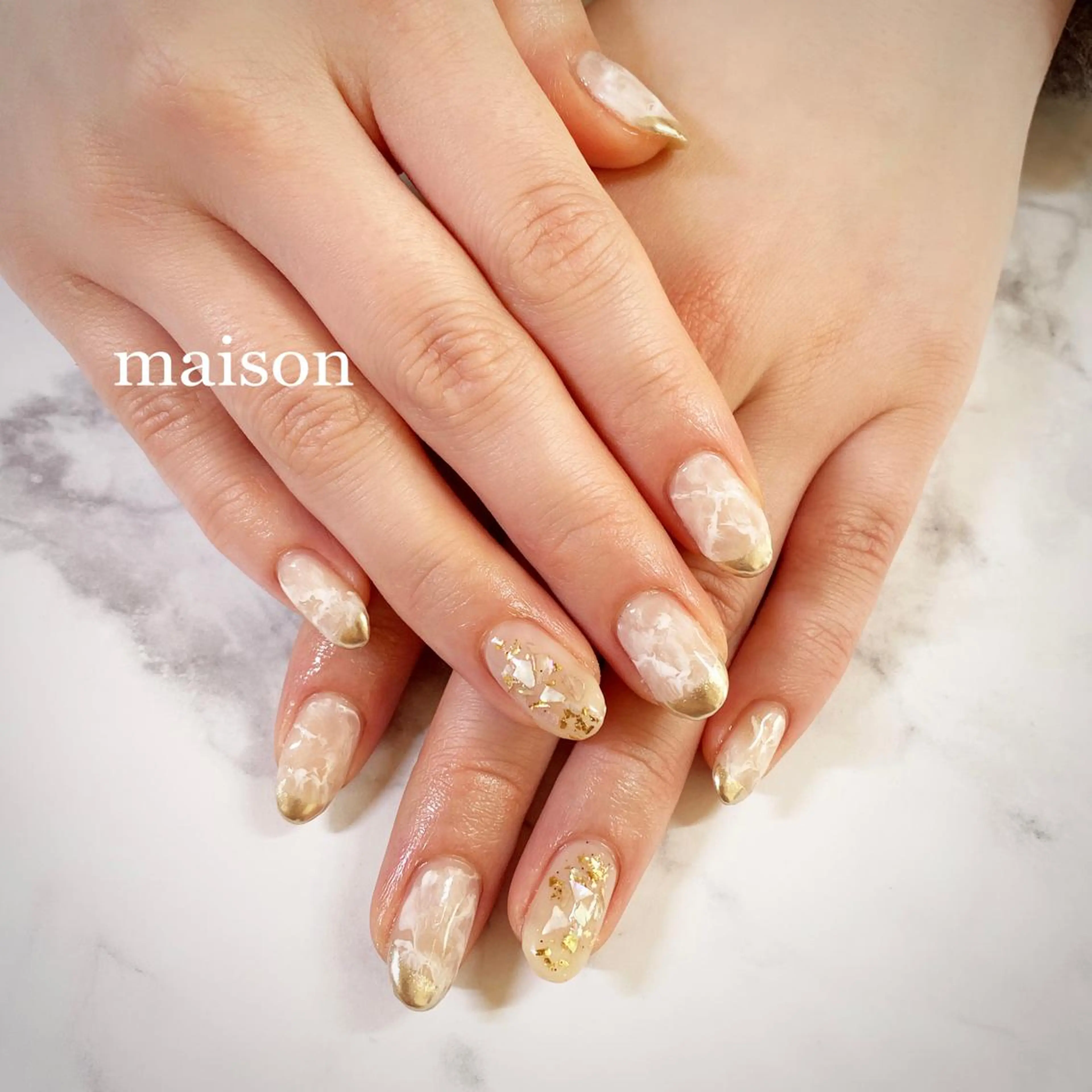 ネイル フレンチネイル ミラーネイル ニュアンスネイル ハンドネイル ISHIHARA KANAのネイルデザイン