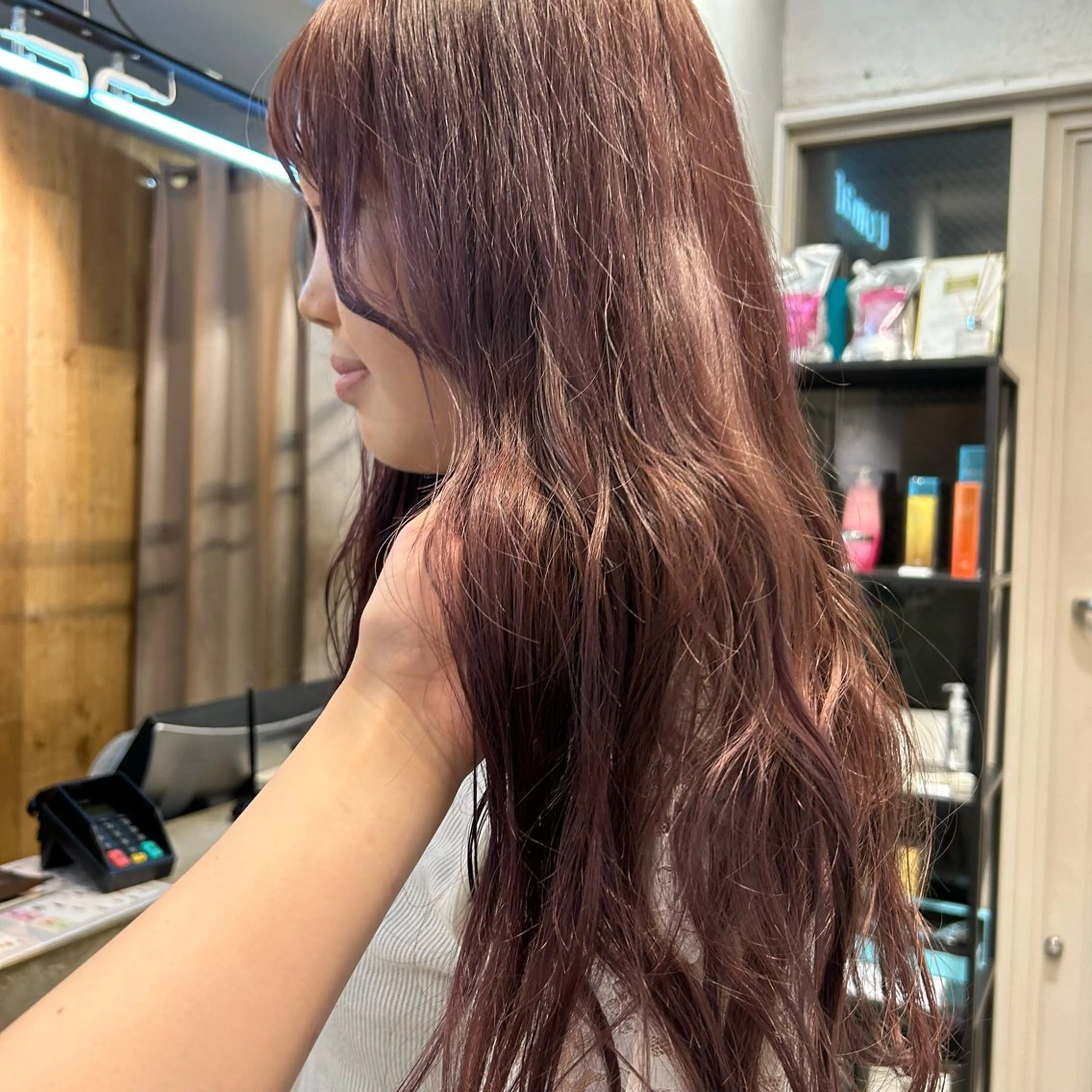 ロング カラー ベージュカラー ラベンダーカラー ラベンダーベージュ ピンクカラー ピンクラベンダー ヘアカラー じゅわっと暖色カラー 🍊Moemiのヘアスタイル