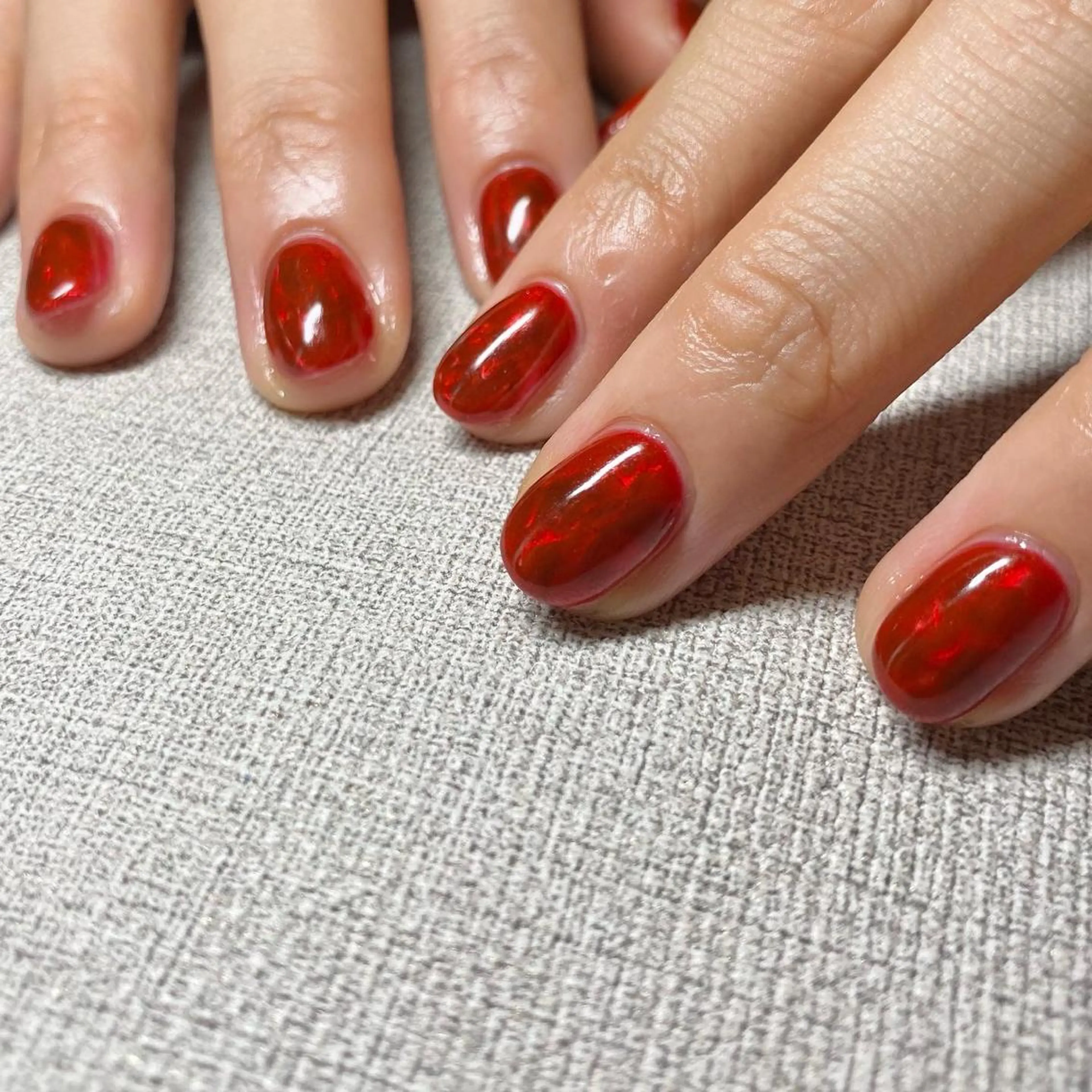 ネイル アートネイル ニュアンスネイル 冬ネイル ハンドネイル 山田 貴子のネイルデザイン