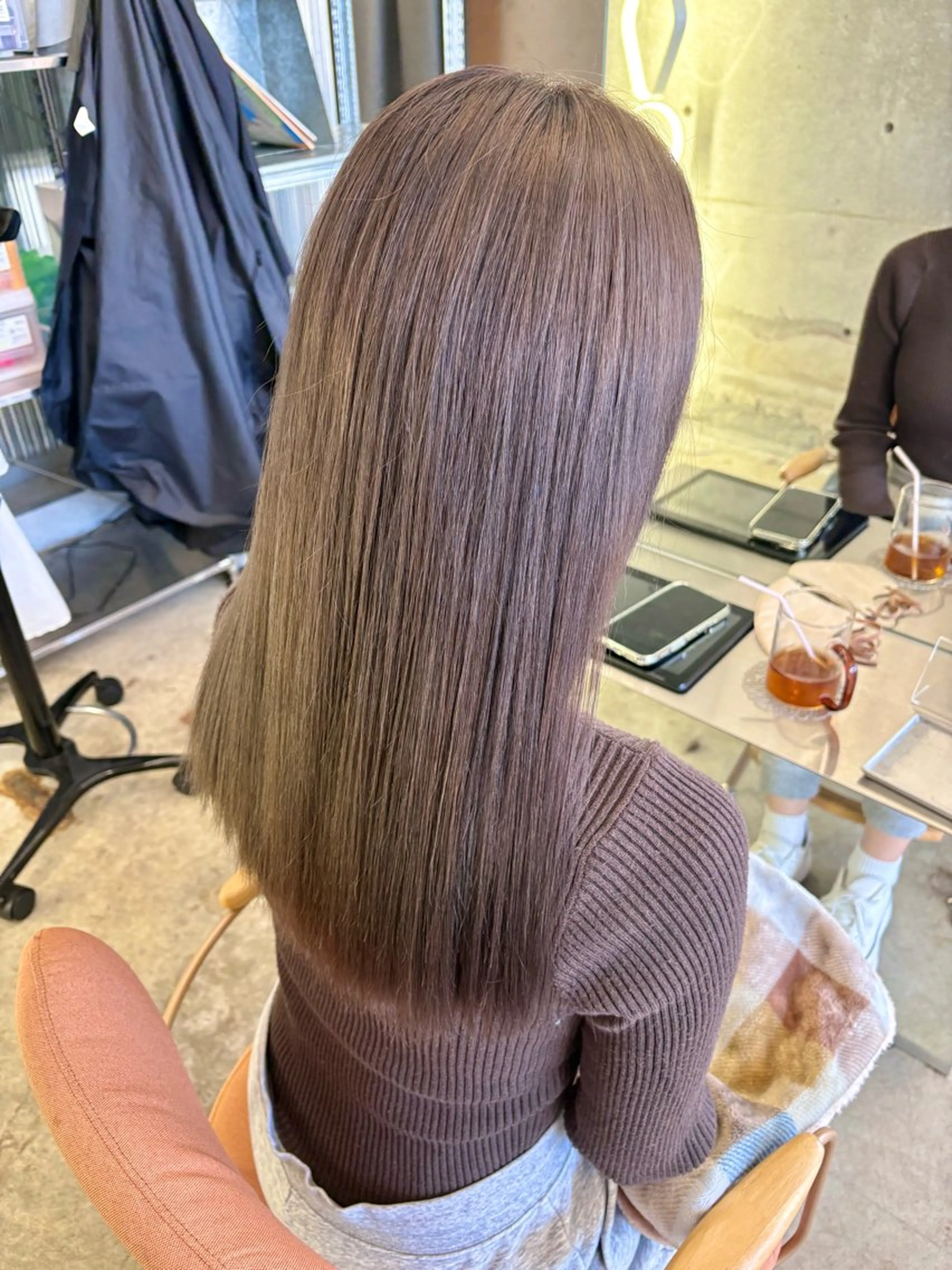 ロング カラー グレージュ トリートメント ヘアカラー トリートメント LOMARLIE / CHIKA🫧のヘアスタイル