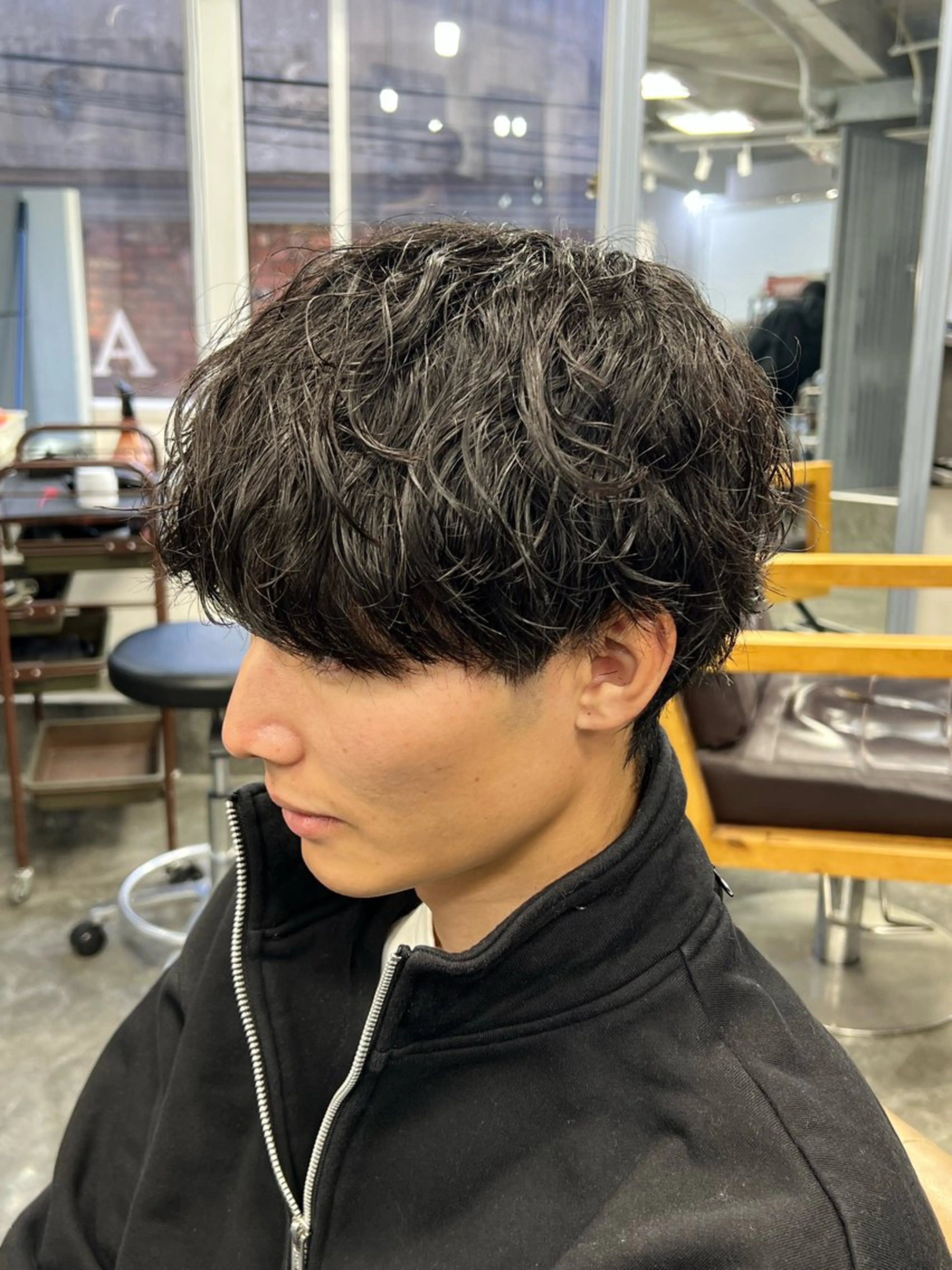 ショート カット パーマ 梅田/パーマ特化/ メンズパーマ/一色翔のヘアスタイル