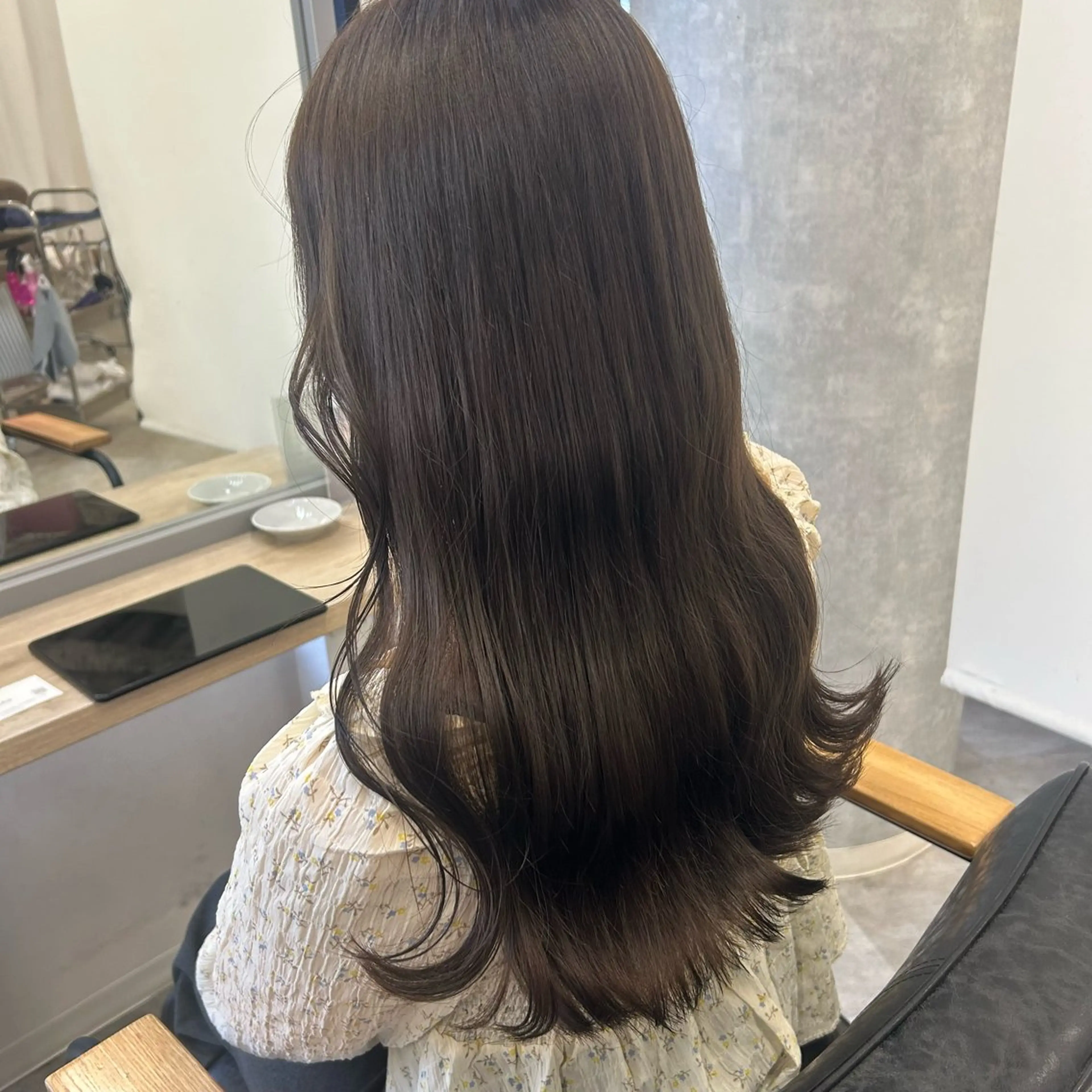 ロング カラー カット ヘアカラー トリートメント otoha✳︎ くすみカラーのヘアスタイル
