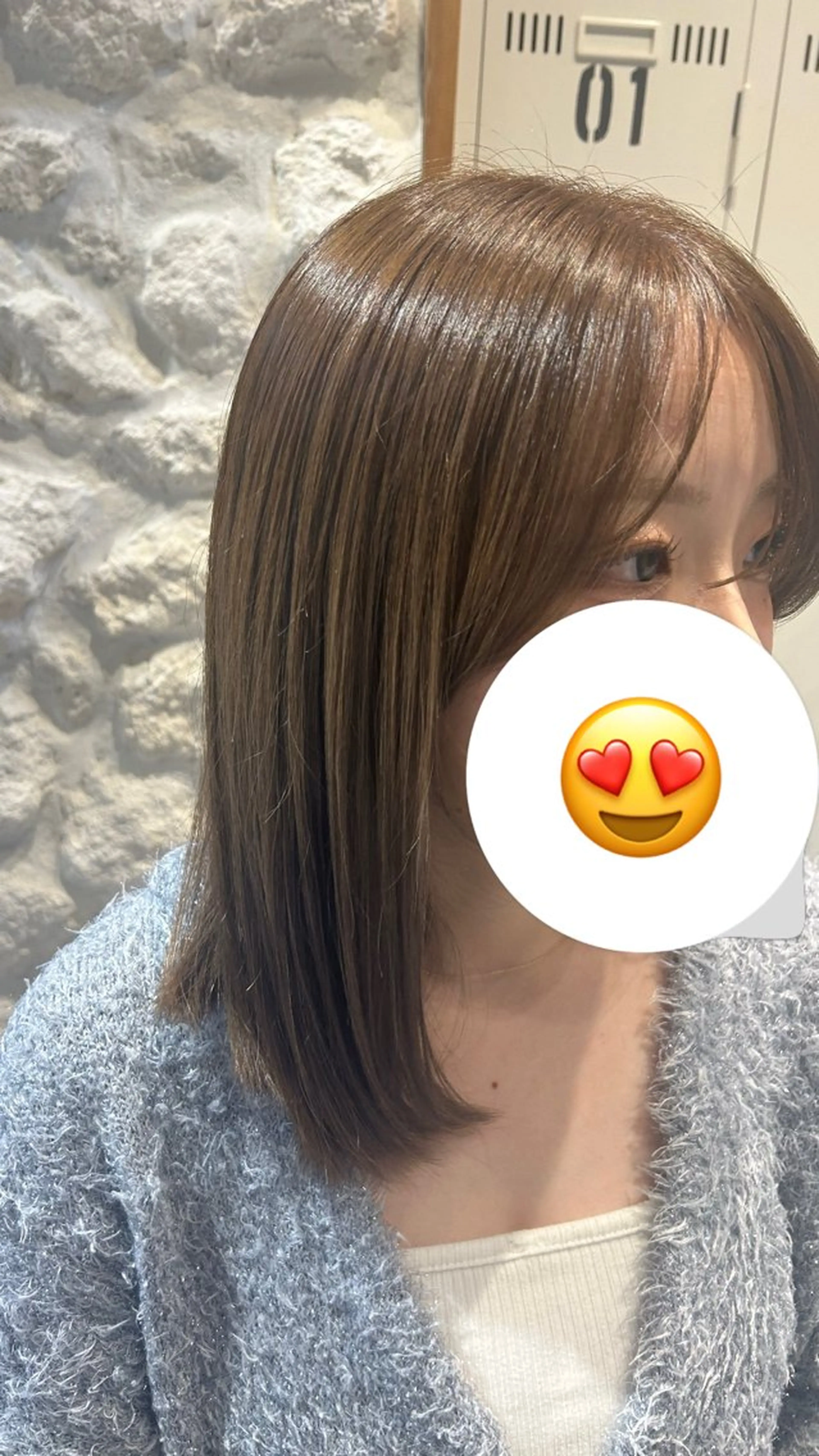 ミディアム カット ヘアカラー 艶髪/透明感カラー /ナカノ タクミのヘアスタイル