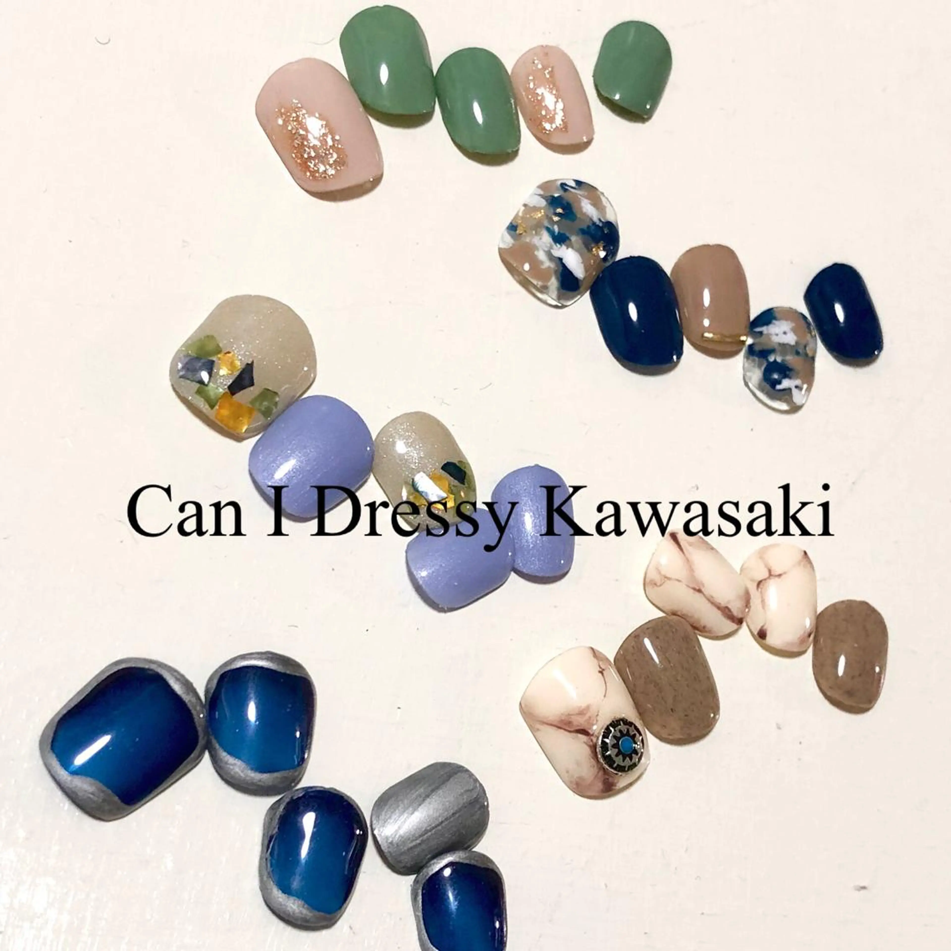 フットデザインネイル✩.*˚サンプルからお選びください♡♡8450~10100円の写真