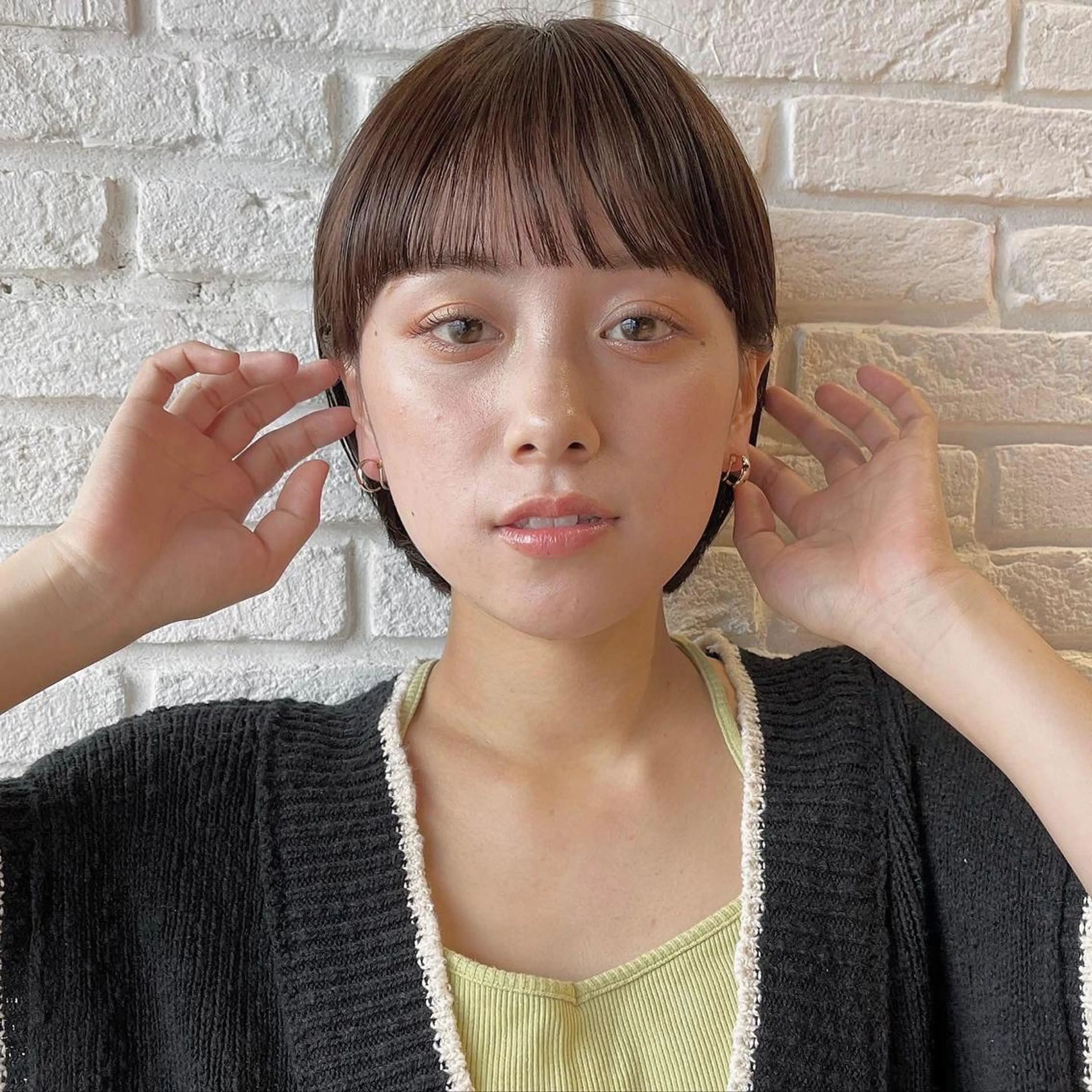 ショート カラー ベージュカラー 透明感カラー 🌱ボブ/レイヤー/ ベージュ/あやみ✨のヘアスタイル