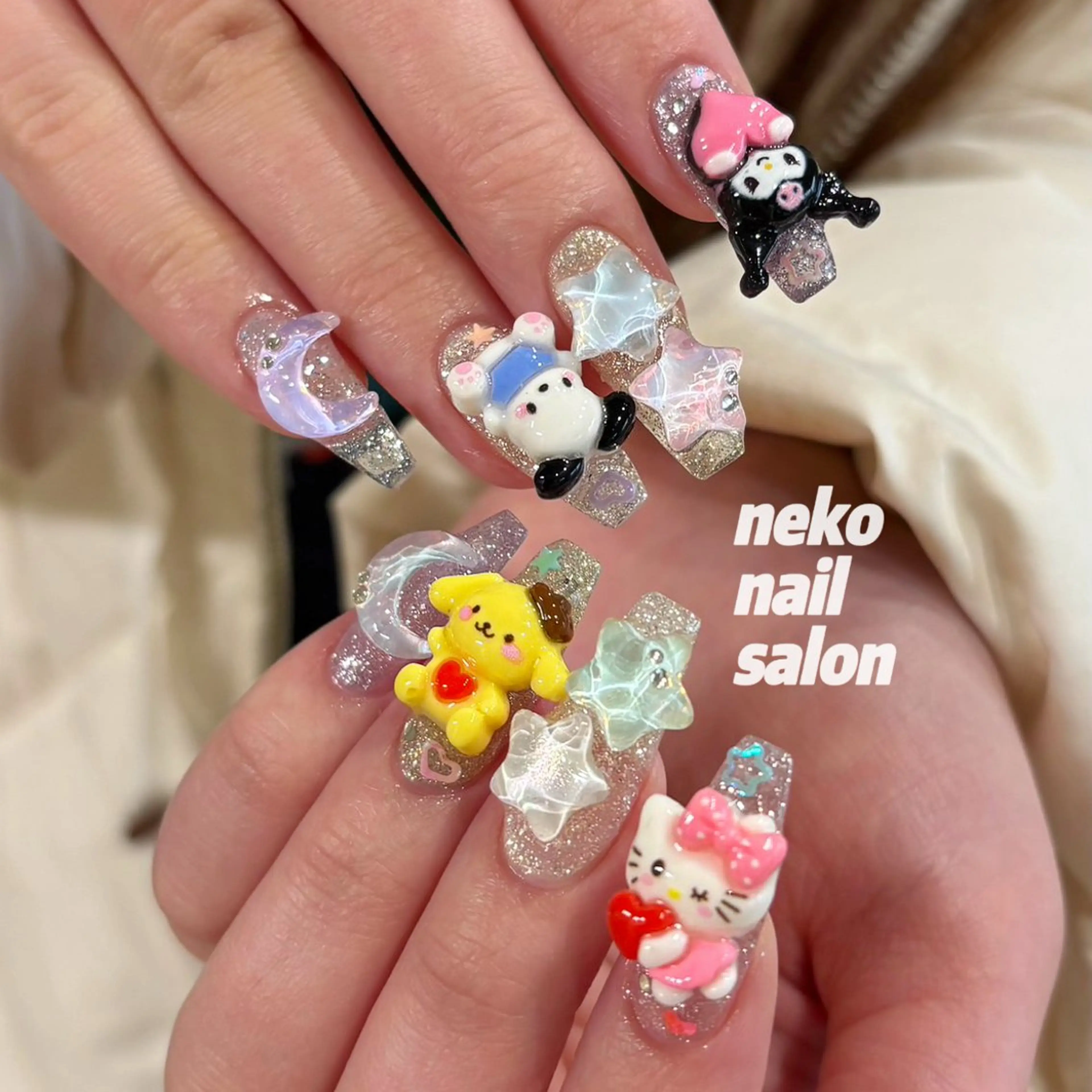 ネイル フラッシュネイル 持ち込み ハンドネイル neko nail所属・neko nailのネイルデザイン