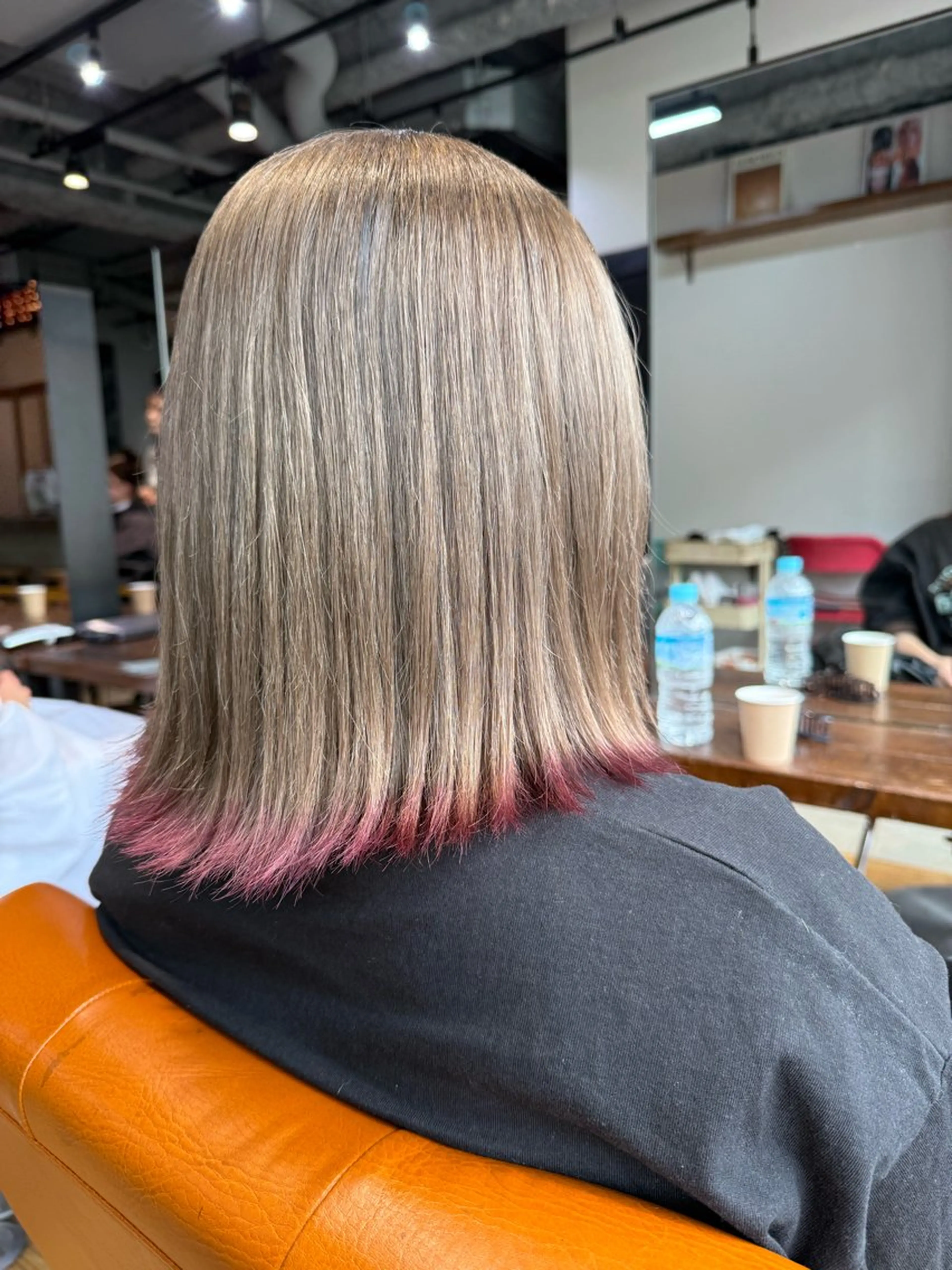 ミディアム カラー ヘアアレンジ ヘアカラー トリートメント ヘアセット 💞艶カラー/ ブリーチ💞ユウカのヘアスタイル