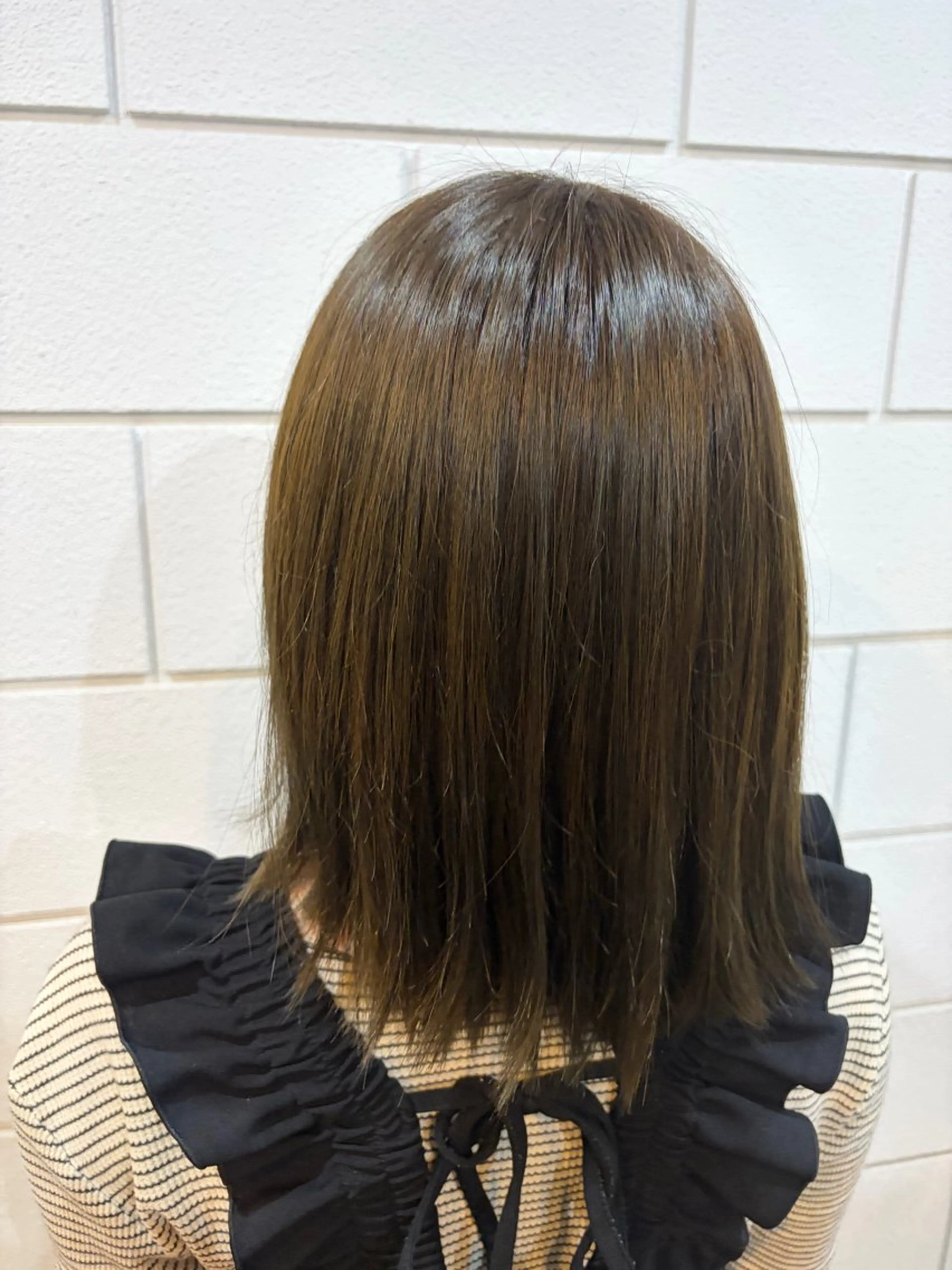 ミディアム カラー ヘアカラー 土屋 梓咲のヘアスタイル