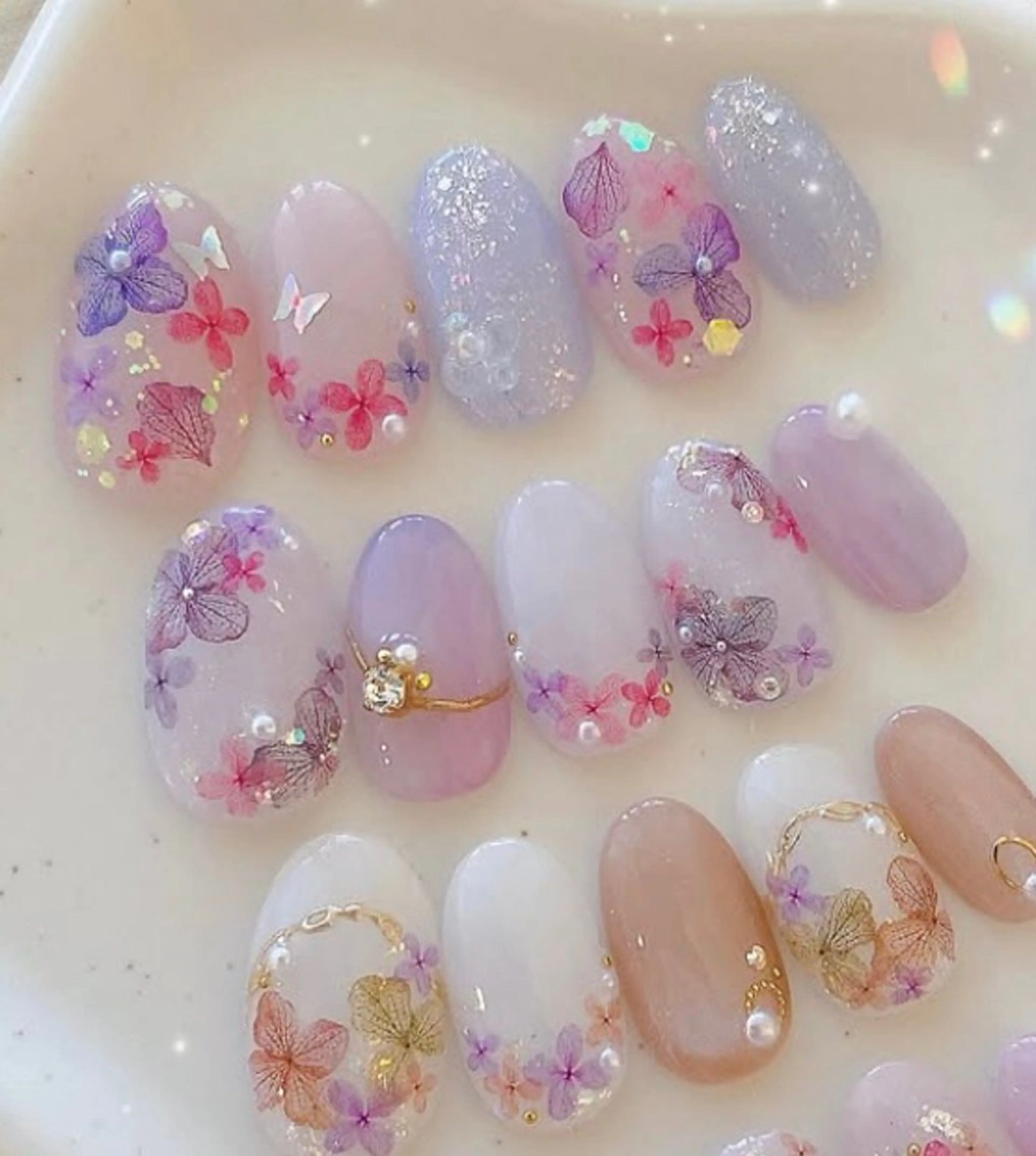 ネイル フレンチネイル ジェルネイル ガラスフレンチ 韓国ネイル マグネットネイル 大門浜松町 ネイルのネイルデザイン