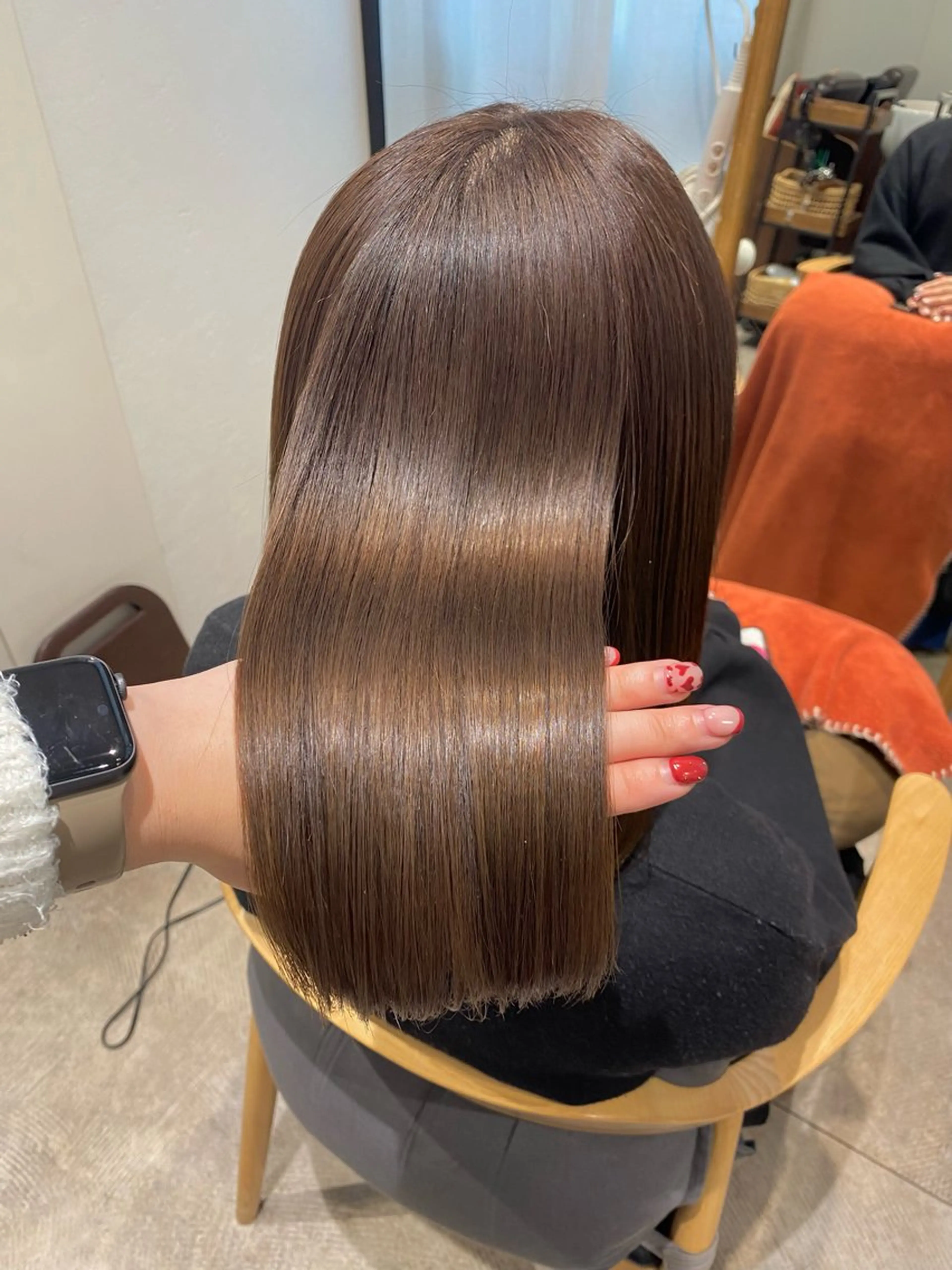 ミディアム カラー ヘアカラー 透明感カラー/韓国 ヘア🩶yuri🩵のヘアスタイル