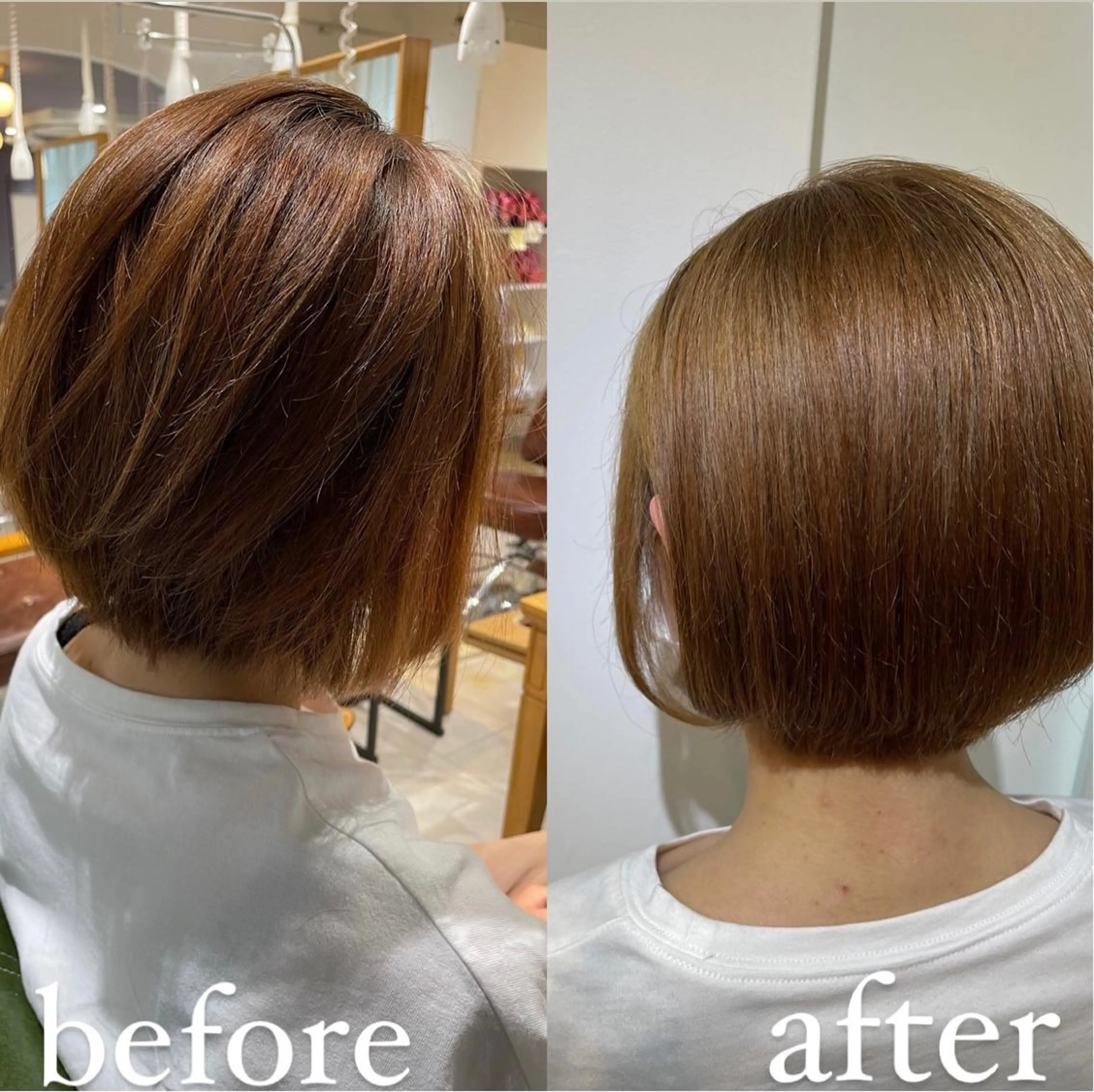 ショート カラー ベージュカラー ブリーチ ハイライトカラー ミルクティーベージュ ハイライト ヘアカラー トリートメント 過去一の柔髪ヘア 🌿IVYjoureのヘアスタイル