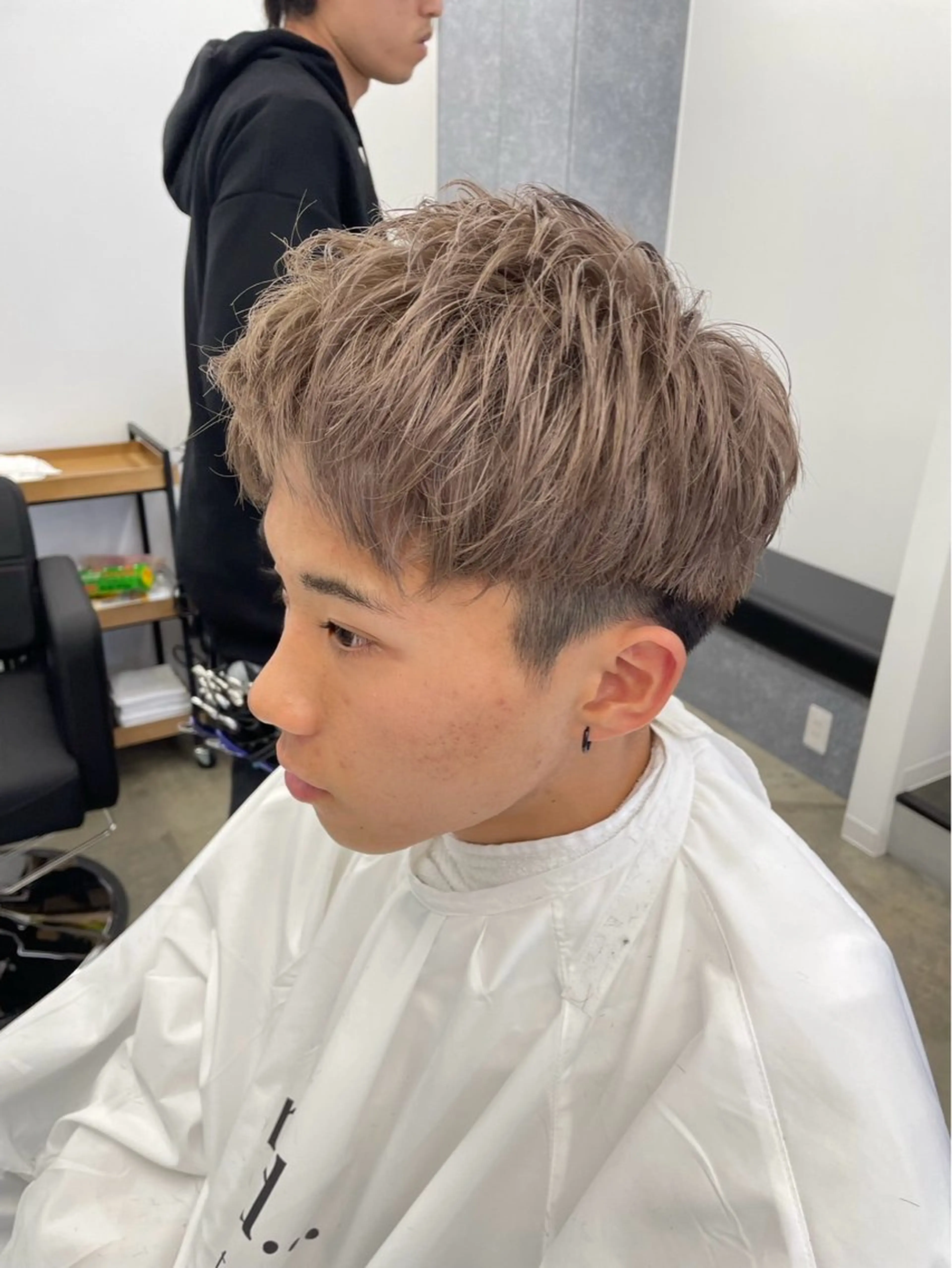 ショート カラー メンズ 平野 拓海のヘアスタイル