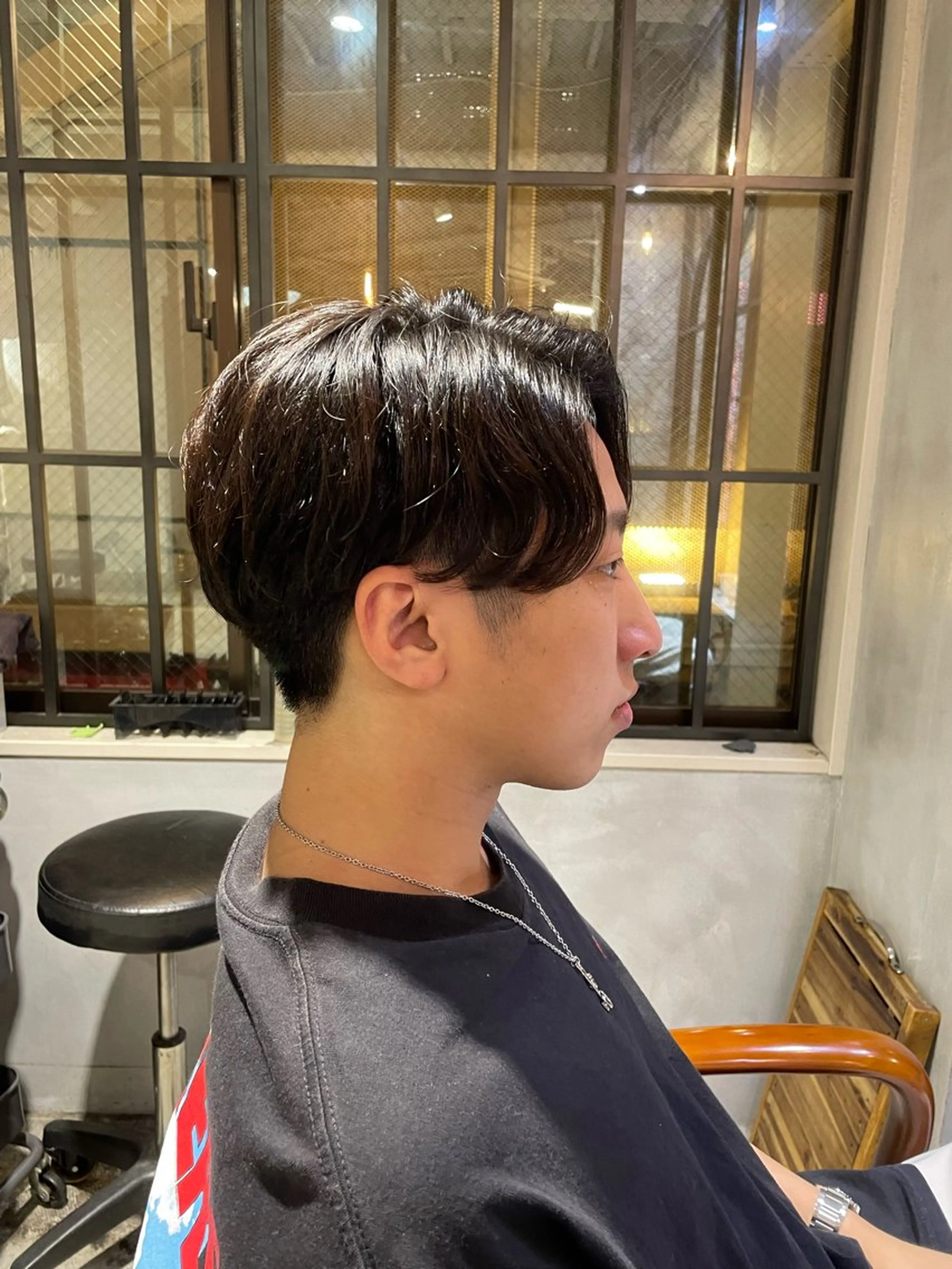 パーマ メンズ センターパート メンズパーマ ニュアンスパーマ NIKA 蒲田所属・マンツーマン 髪質改善　工藤のヘアスタイル