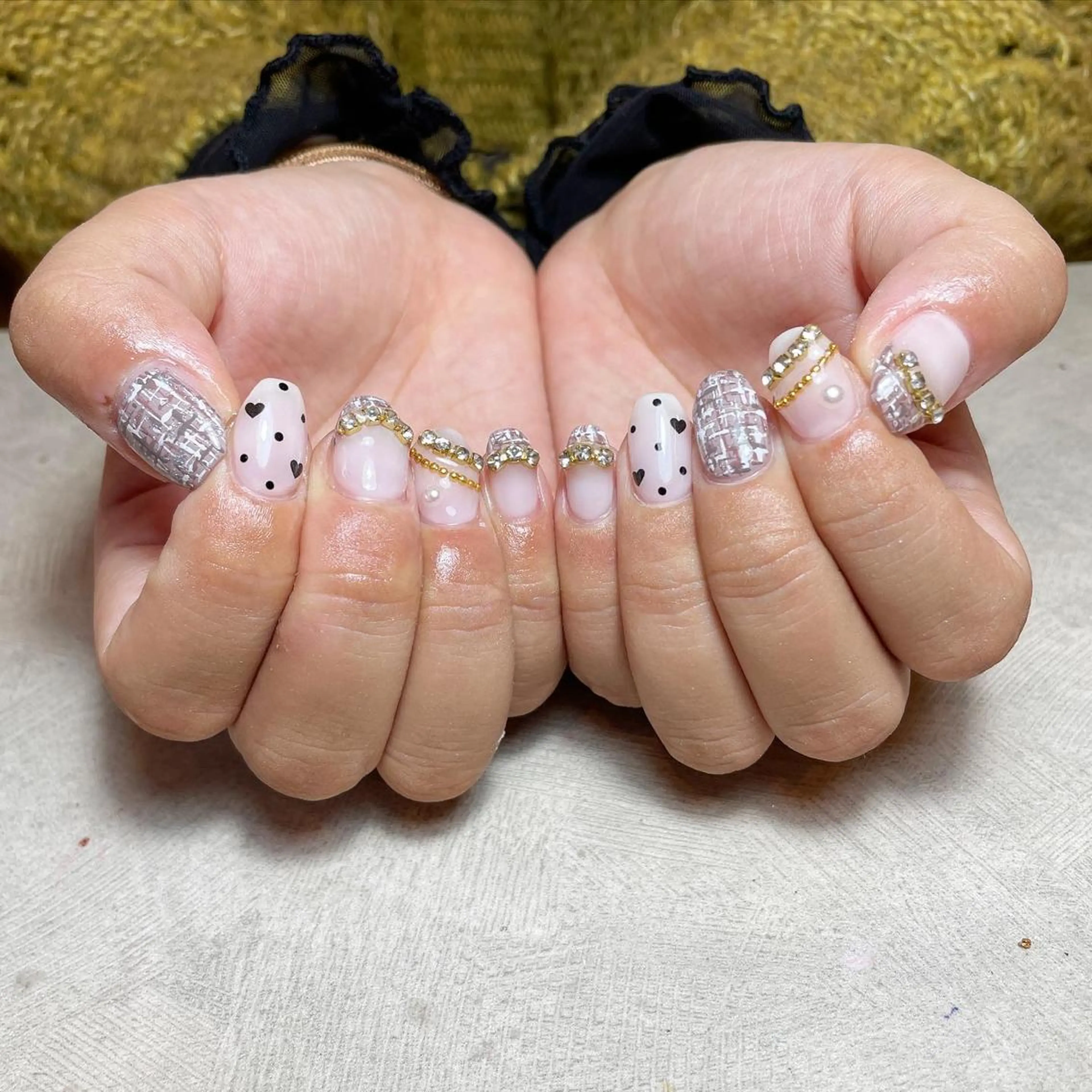 ネイル ツイードネイル my&所属・my&_ maimiのネイルデザイン