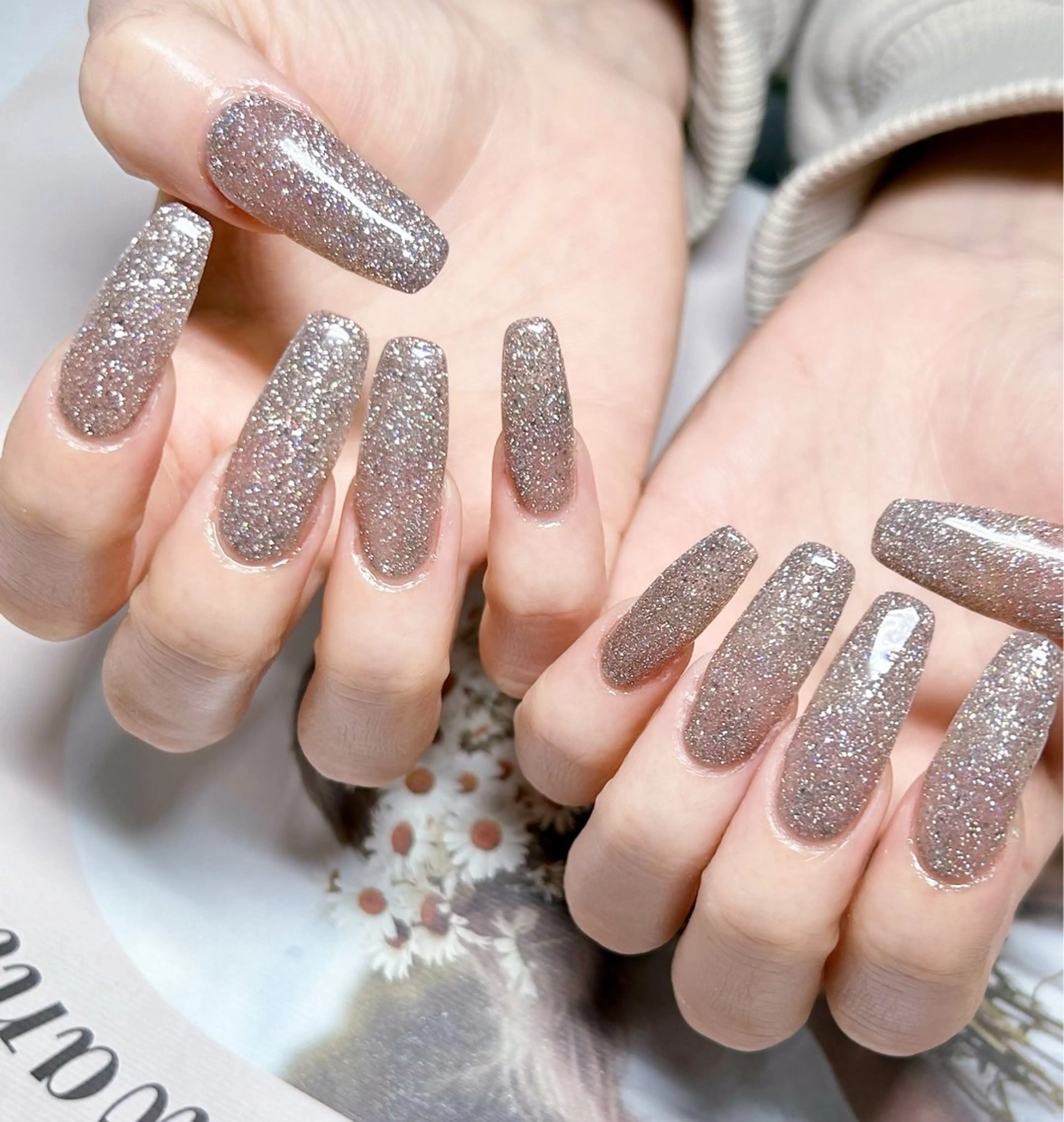 チップ（長さ出し）オフ込みワンカラーorラメーグラデション🎀💅の写真