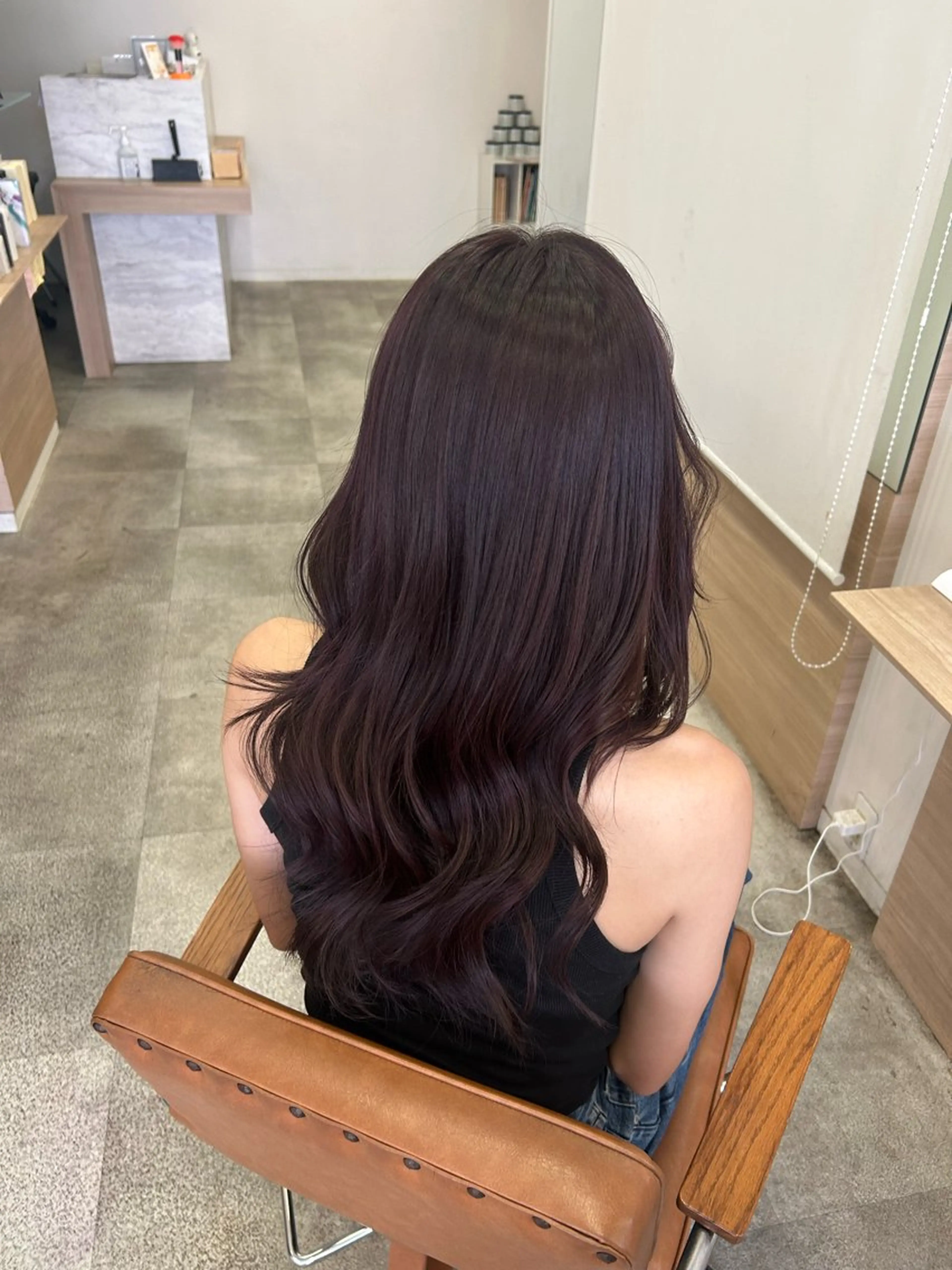 ロング ヘアカラー チナツ/透明感カラー /酸性縮毛のヘアスタイル