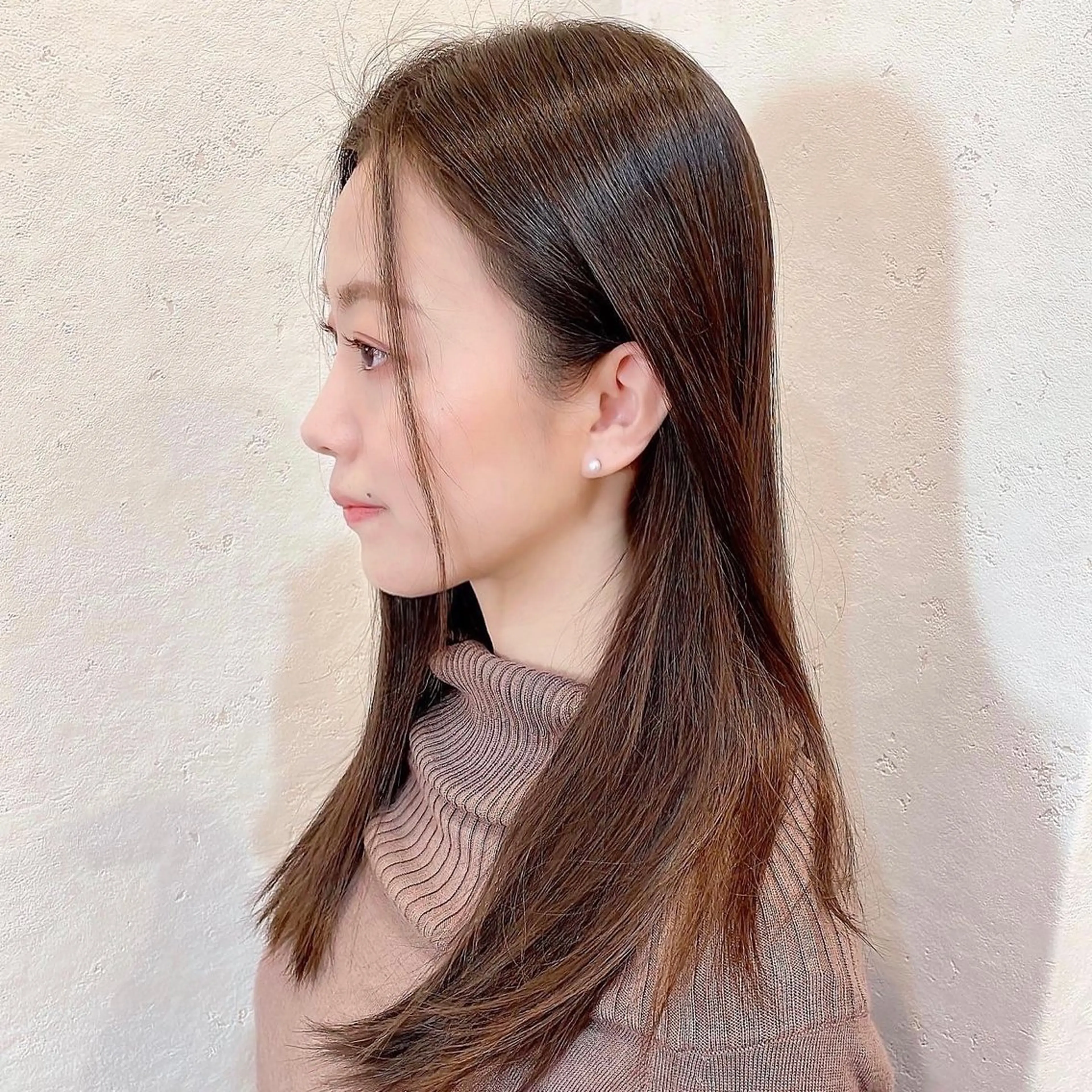 ロング 🌹ハッシュカット、 レイヤー韓国ヘア🌹のヘアスタイル