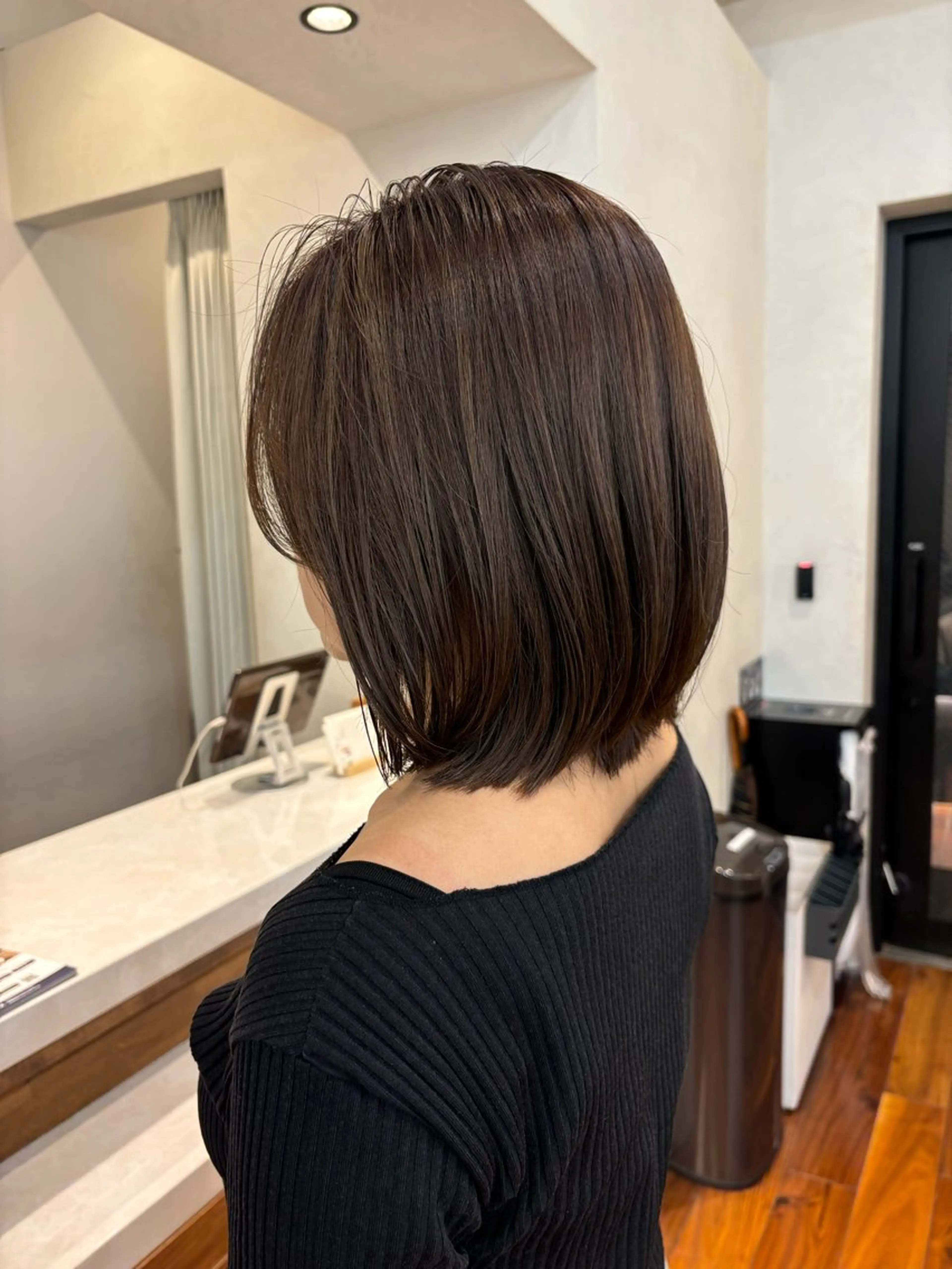 白髪ぼかしハイライト(ハーフ)＋カラーの写真