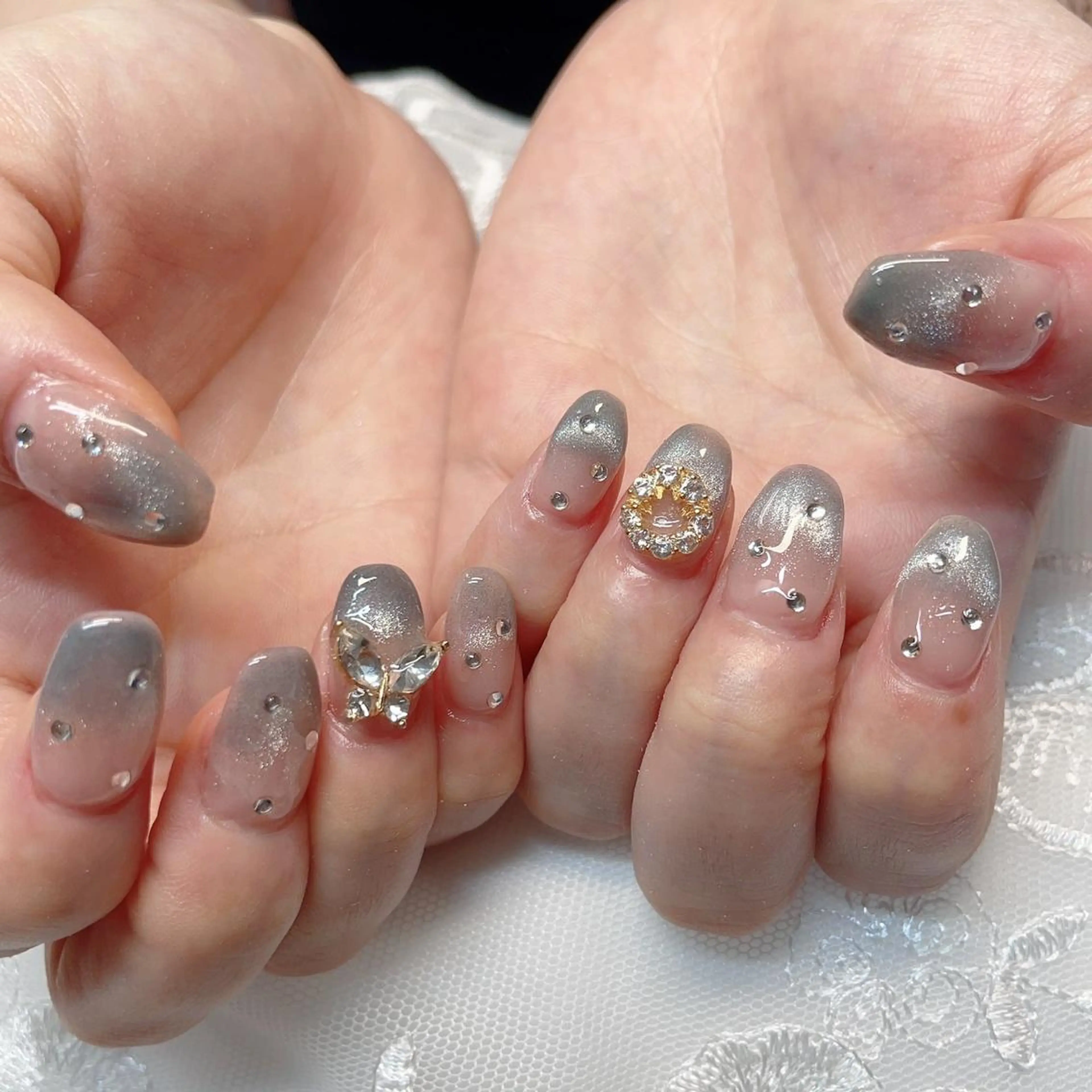 ロング ハンドネイル ハンドケア 💜MIYA nail川崎店のネイルデザイン