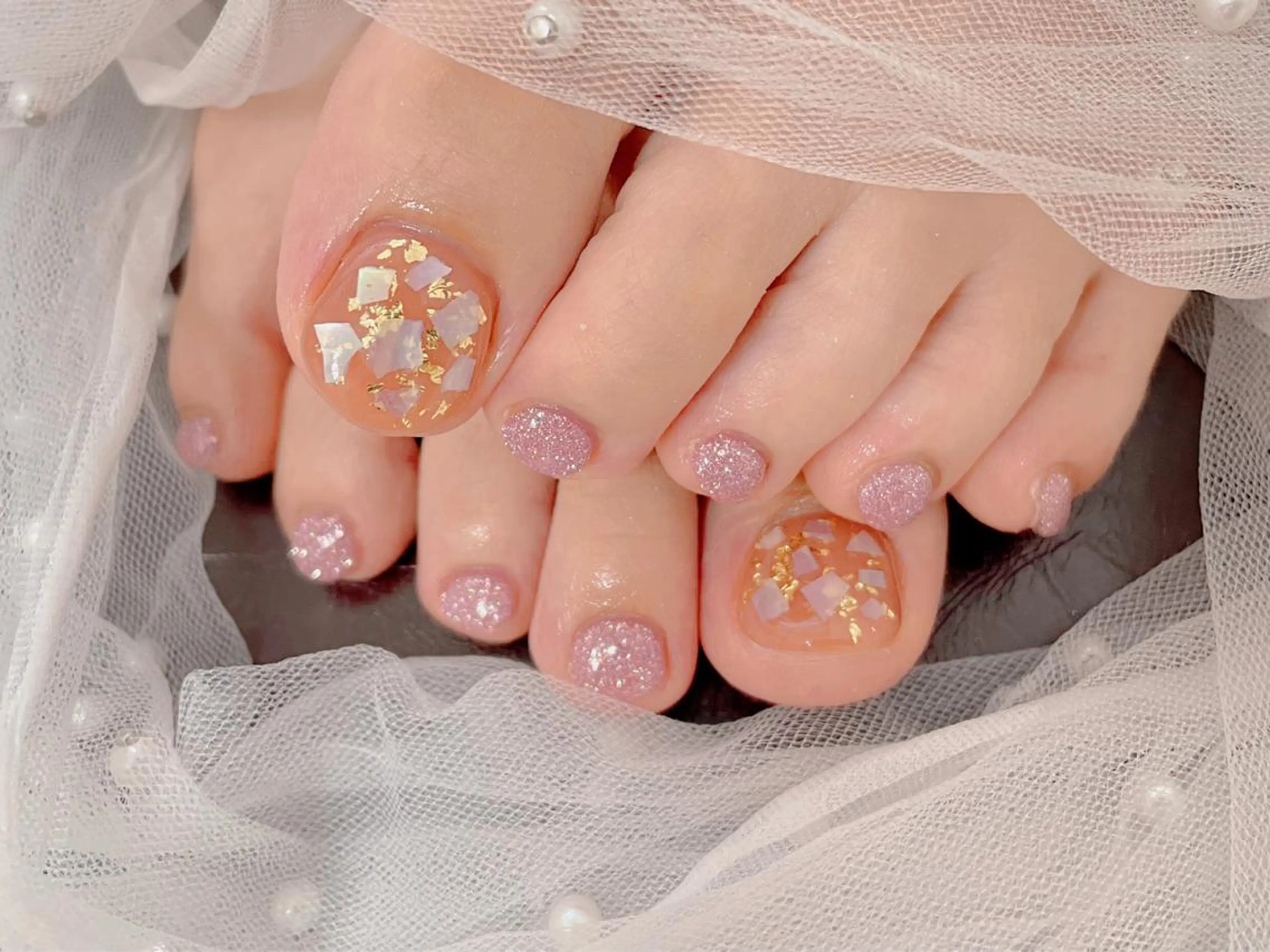 ネイル フットネイル マジックミラー所属・マジック ミラーのネイルデザイン