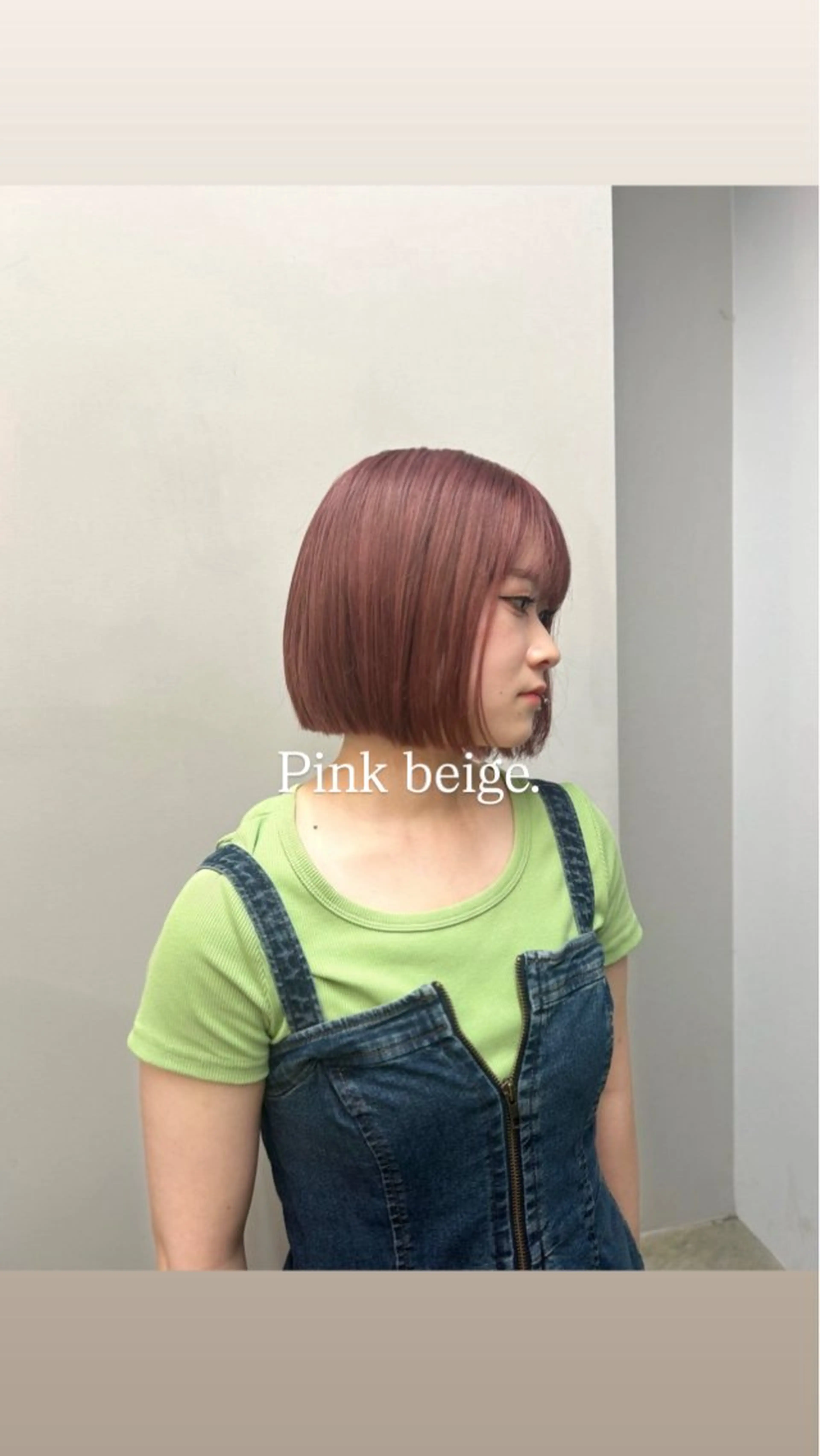 ショート カラー ベージュカラー ブリーチ ダブルカラー ブリーチなしカラー ピンクカラー カット ヘアカラー トリートメント ROCCOeast Rukaのヘアスタイル
