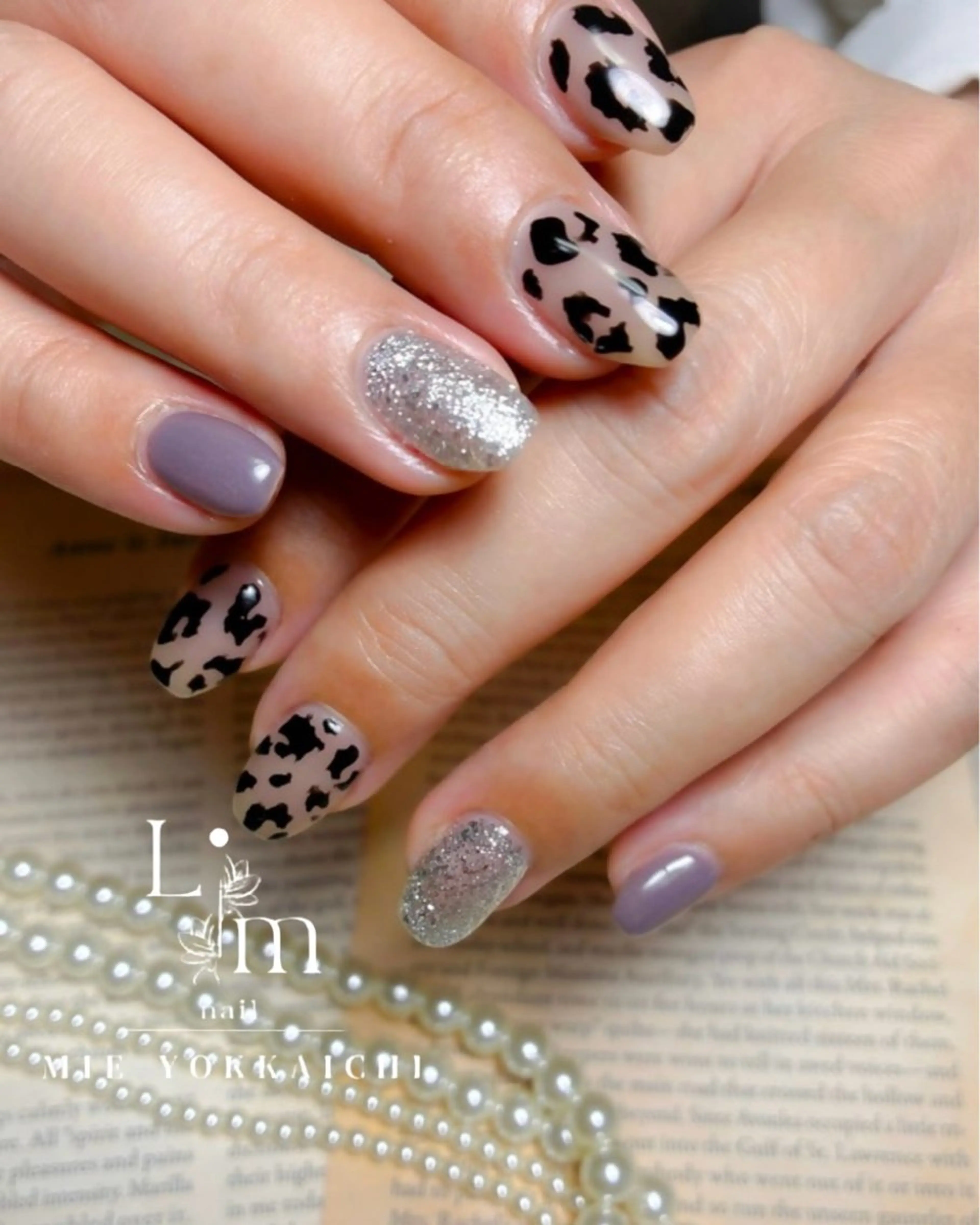 ネイル アニマル柄 アートネイル 持ち込み Li.m nail リム ネイルのネイルデザイン