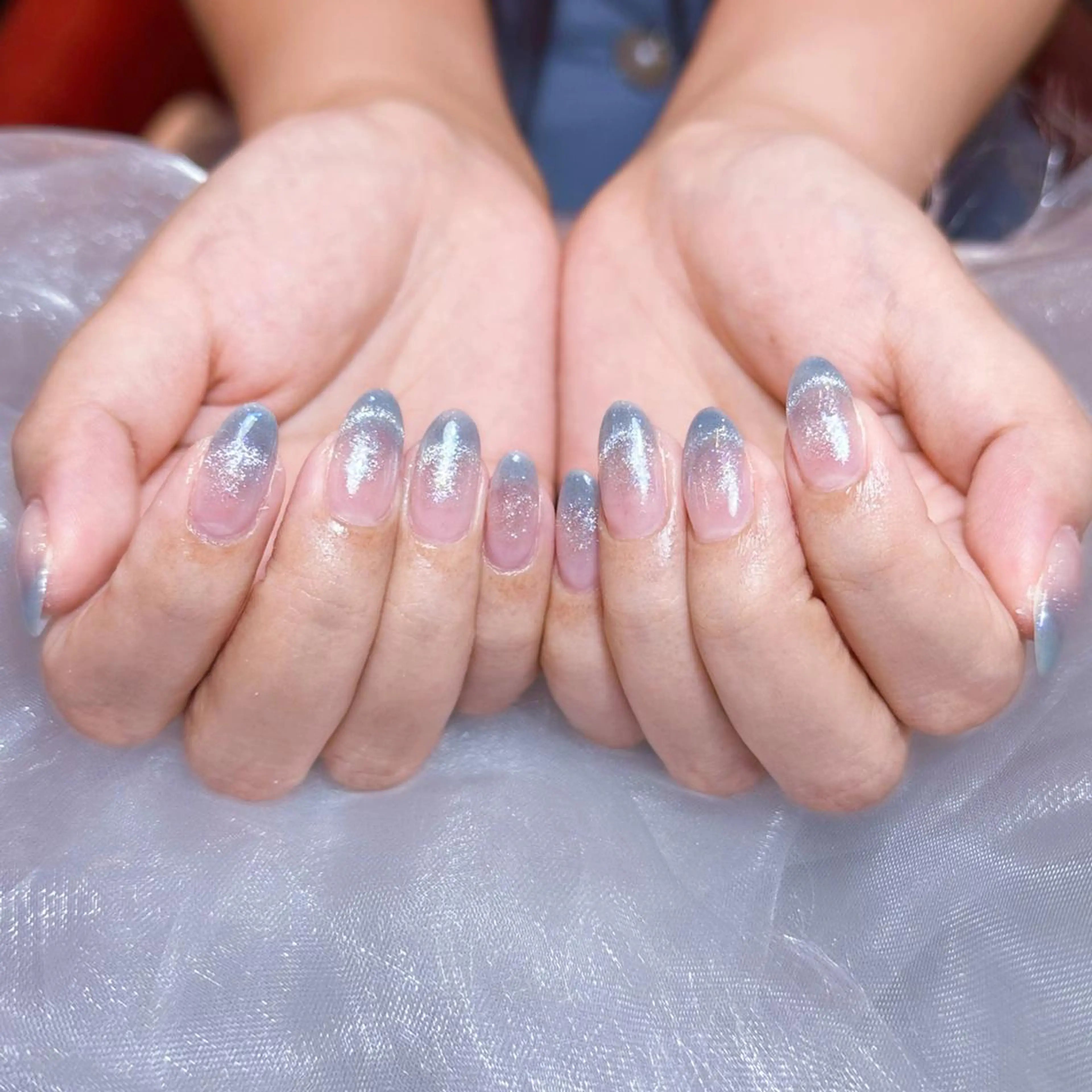 ネイル アートネイル オーロラネイル ガーリー キラキラネイル マグネットネイル ハンドネイル DIAMOND 💦のネイルデザイン