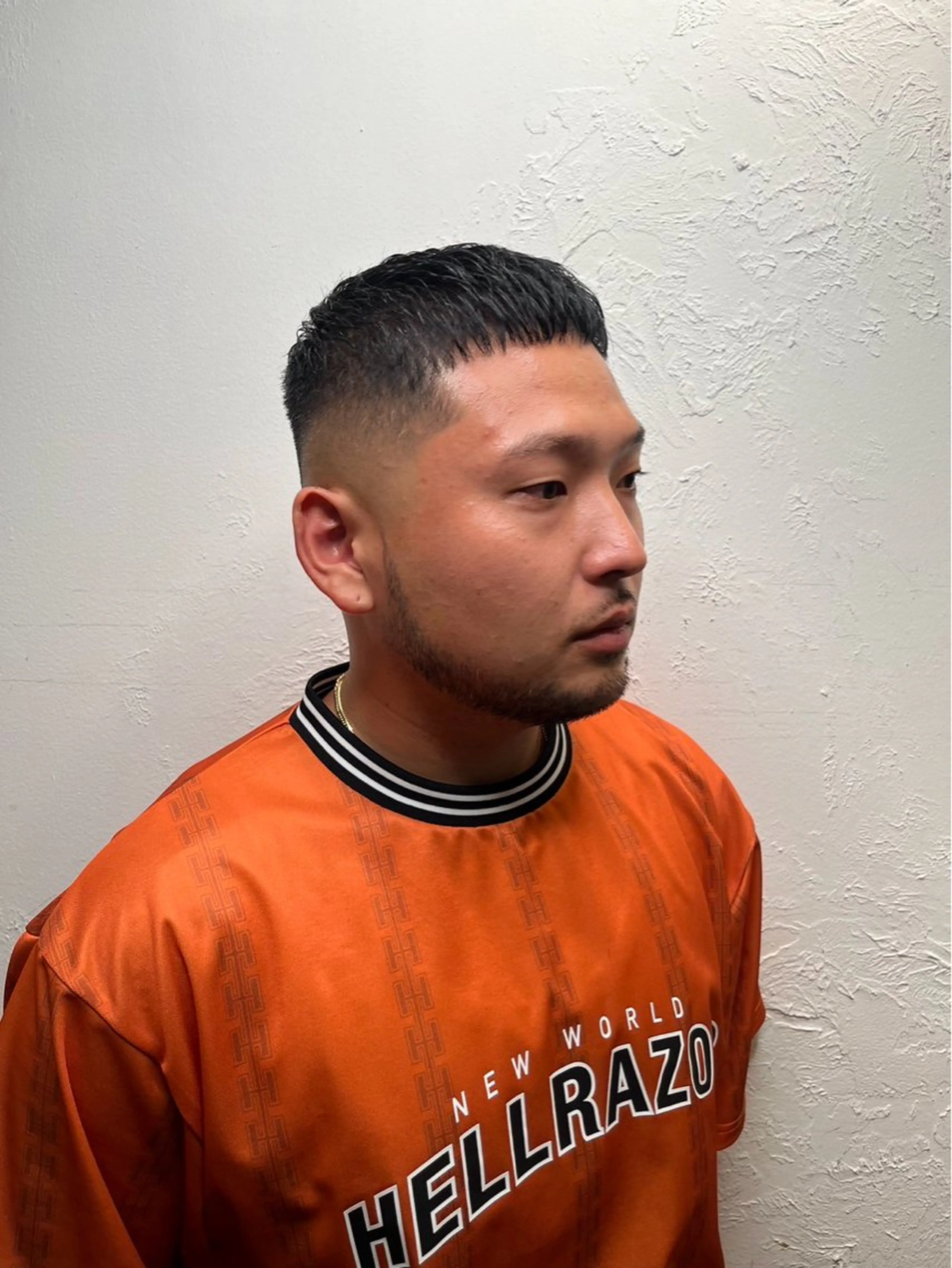 ショート メンズ センターパート ダウンパーマ フェードカット メンズハイライト メンズパーマ カット トリートメント 💈メンズ特化💈 TASUKUのヘアスタイル