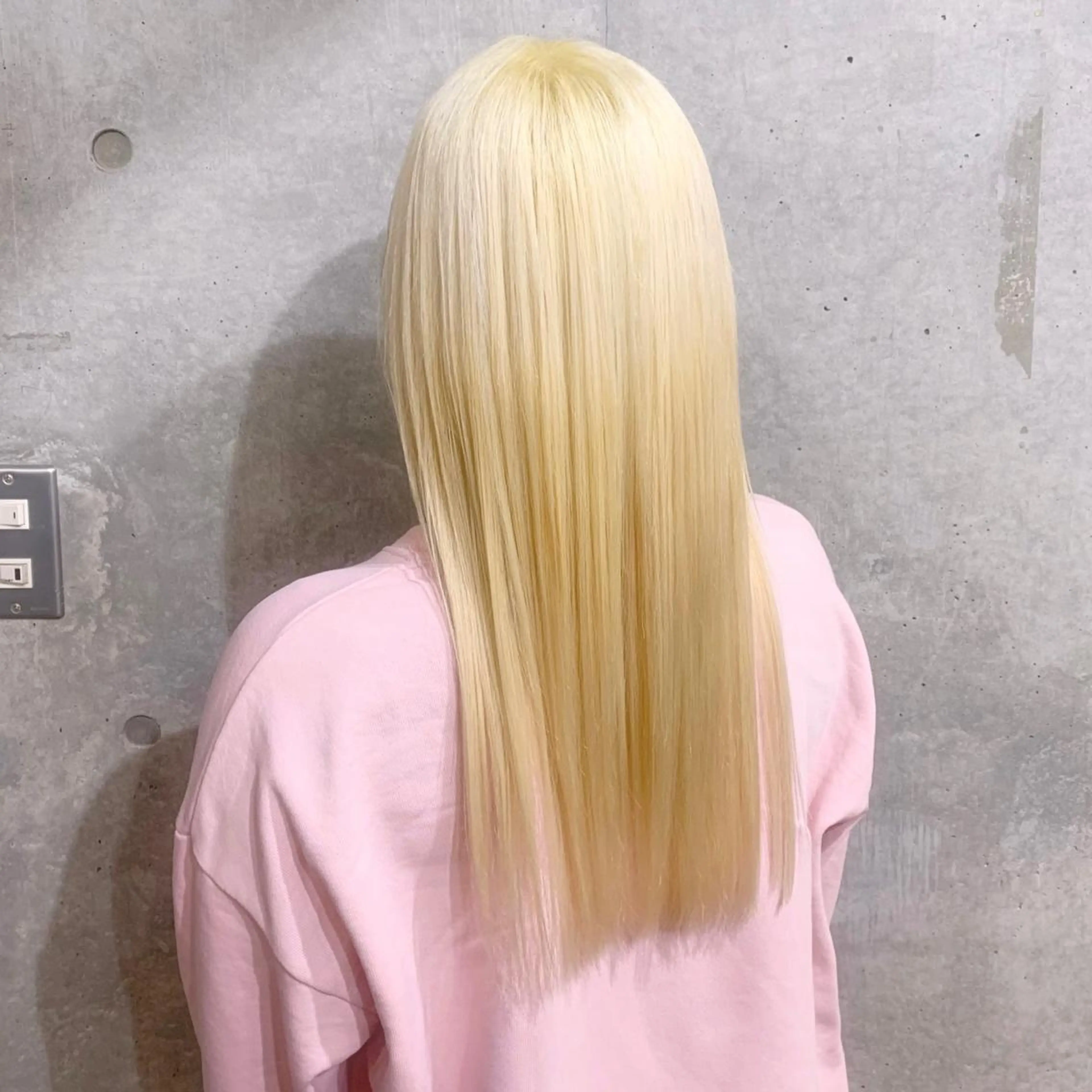 ロング カラー アディクシーカラー ベージュカラー 黒髪 ブリーチ ブルーカラー ヘアカラー 藤澤 夏実/インナーカラーのヘアスタイル