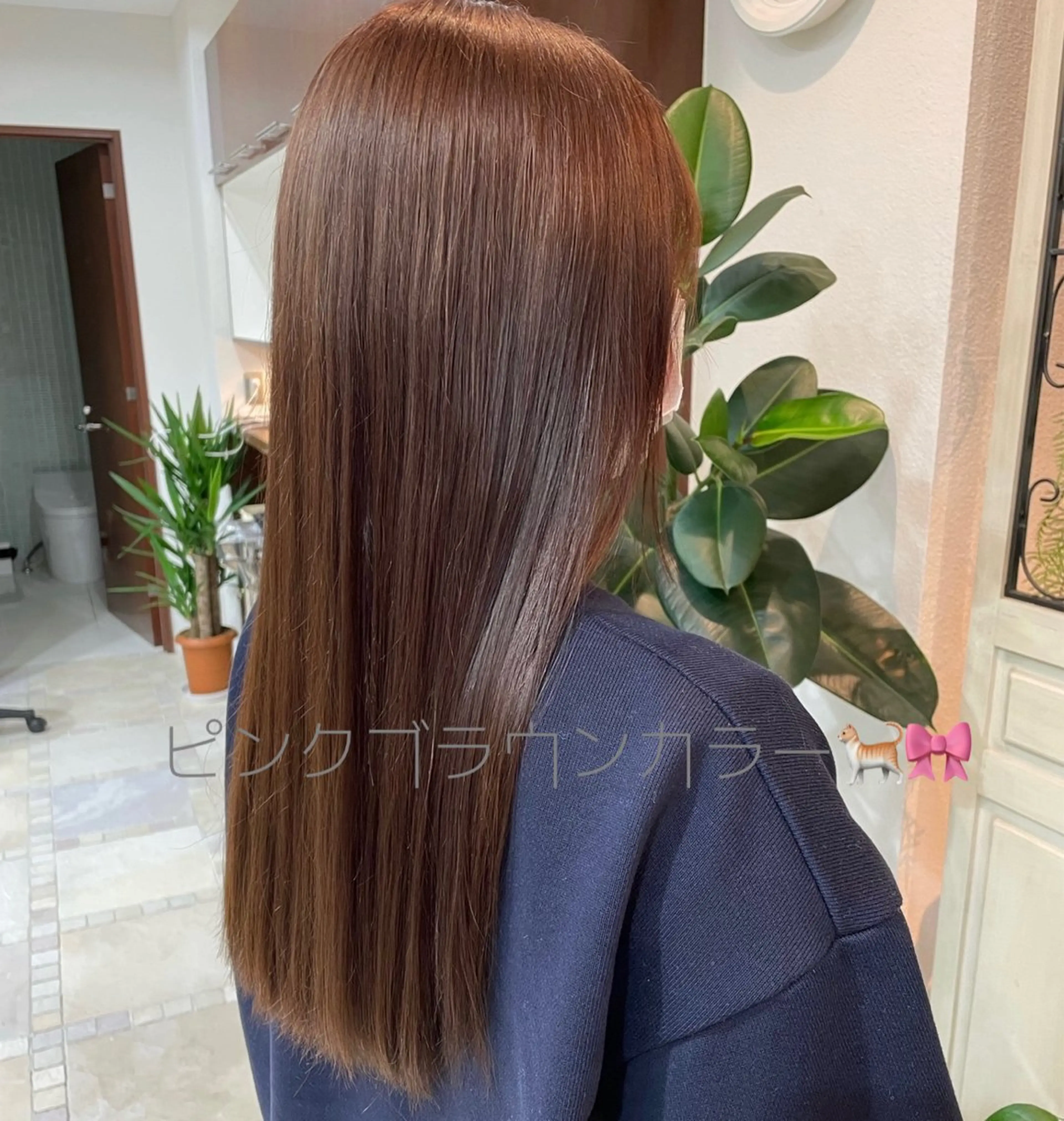ロング カラー ブラウンカラー ピンクカラー ピンクブラウン 透明感/暖色/艶感 💍TAMA💍のヘアスタイル