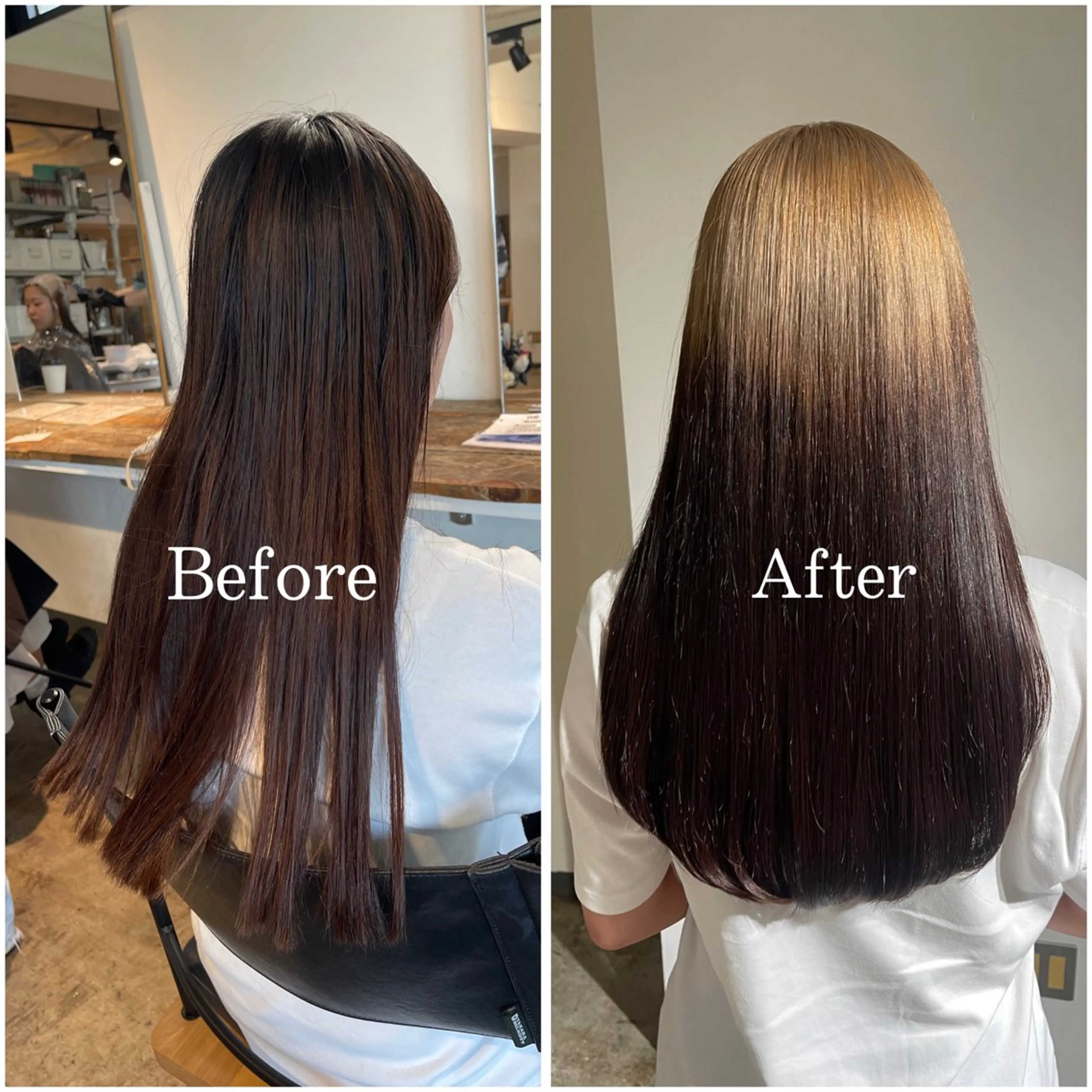 ロング カラー ブリーチ デザインカラー ハイトーンカラー ヘアカラー ムラ修正/ ハイトーン💖Riaのヘアスタイル