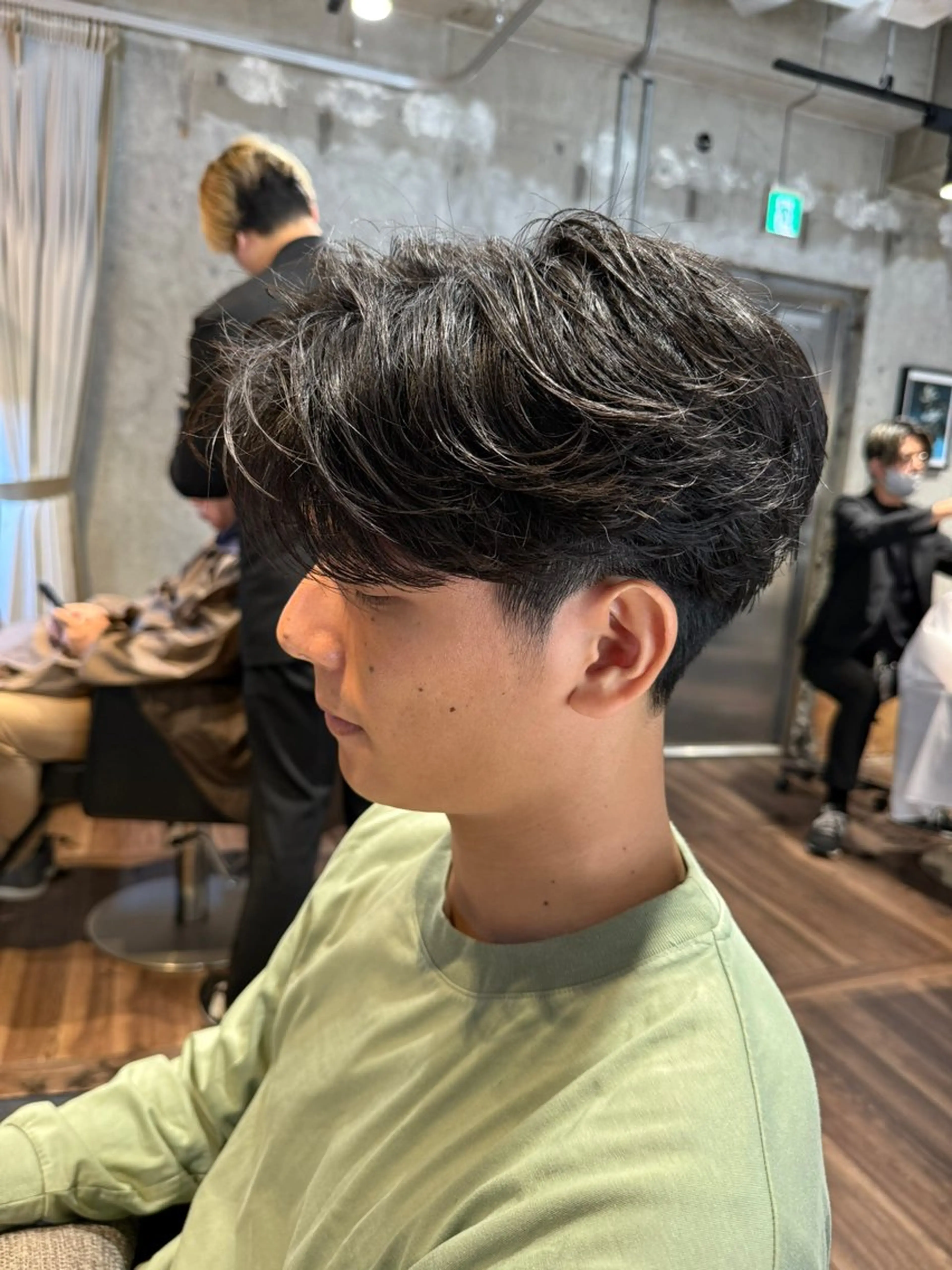 ショート パーマ メンズ フェザーパーマ メンズパーマ カット パーマ メンズ/佐藤 恒輝のヘアスタイル