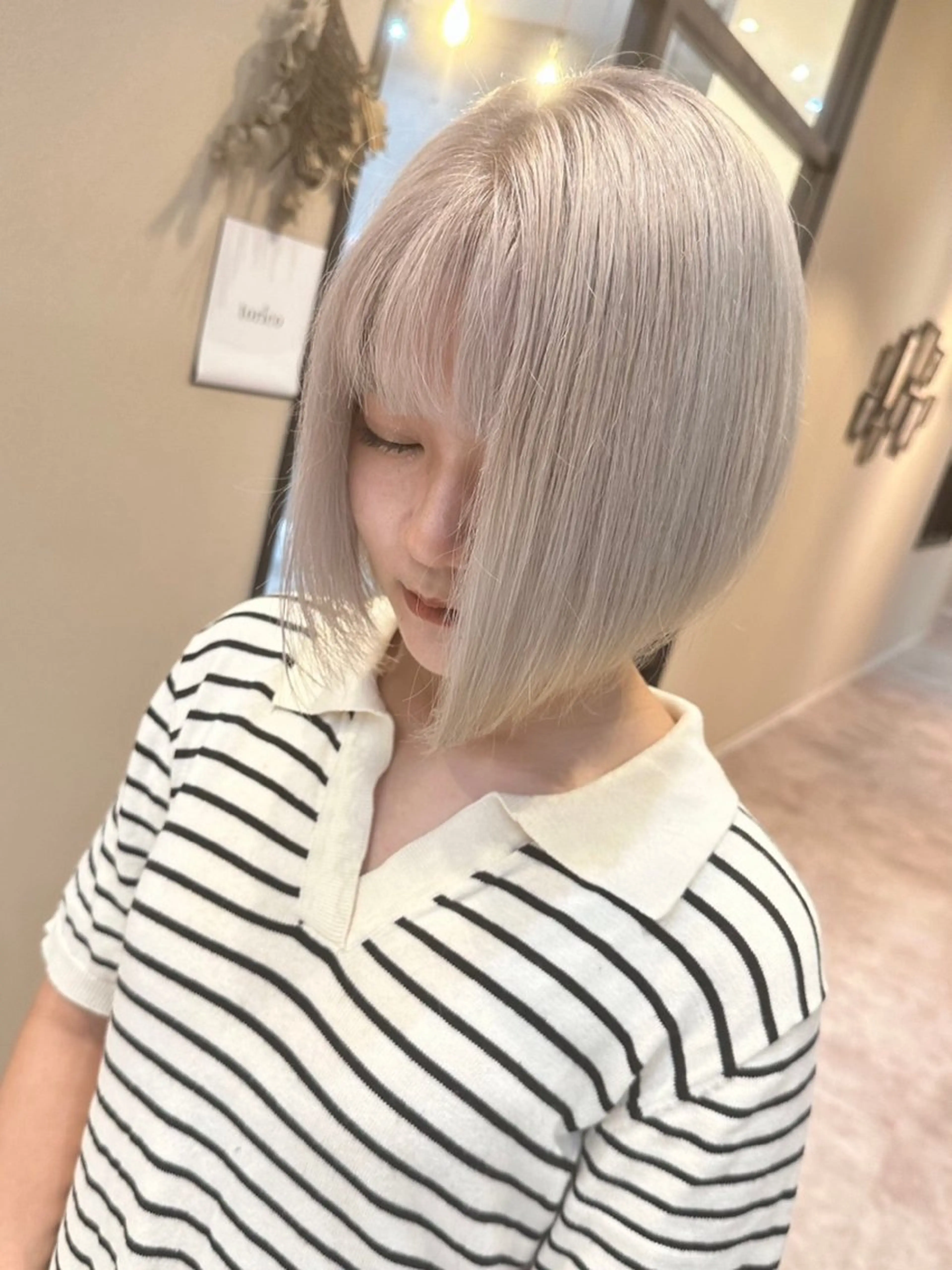 ショート ブリーチ特化🎖️ピ ンクカラー高橋さやかのヘアスタイル