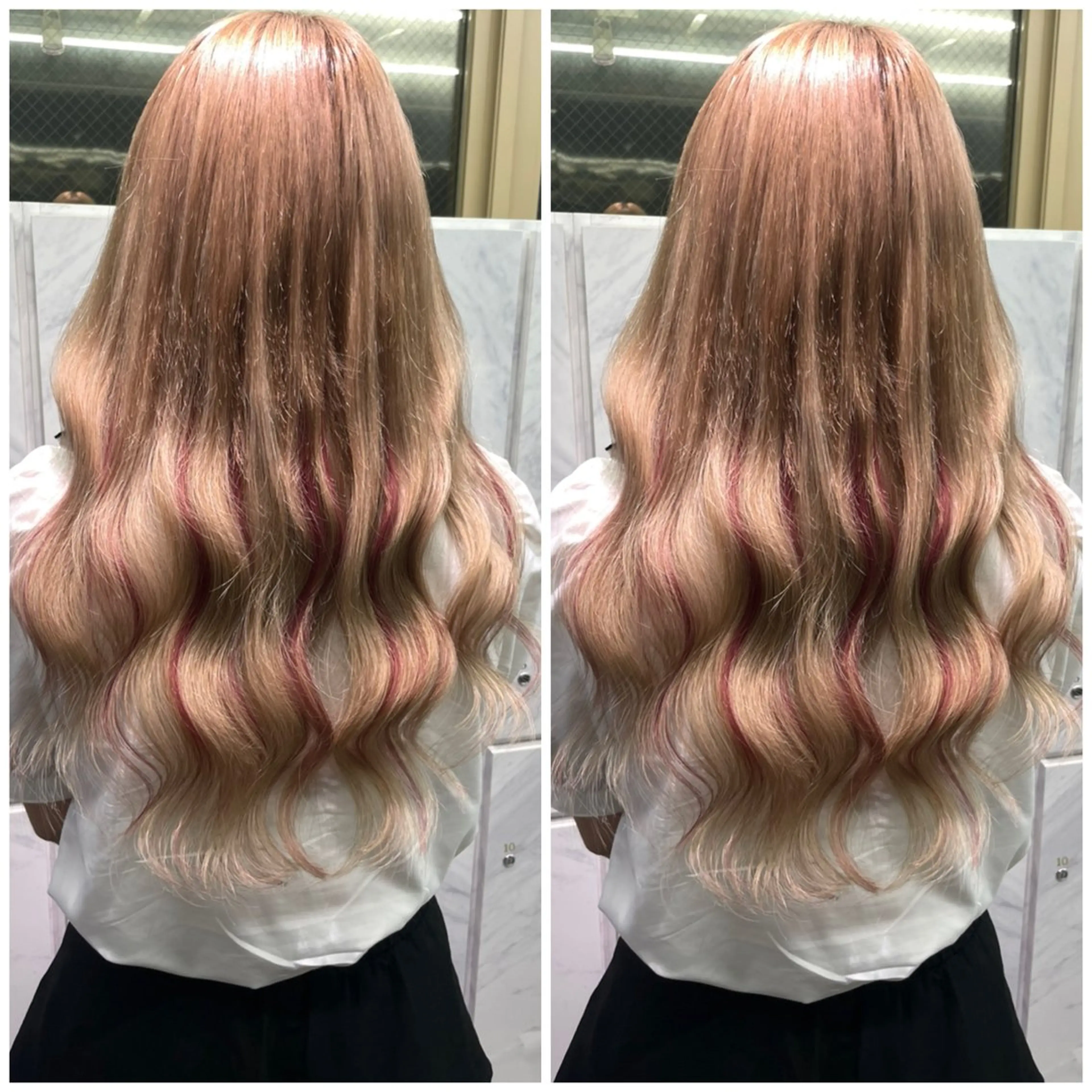 ロング ヘアカラー エクステ 🦋プルエクステ ARISA🦋のヘアスタイル