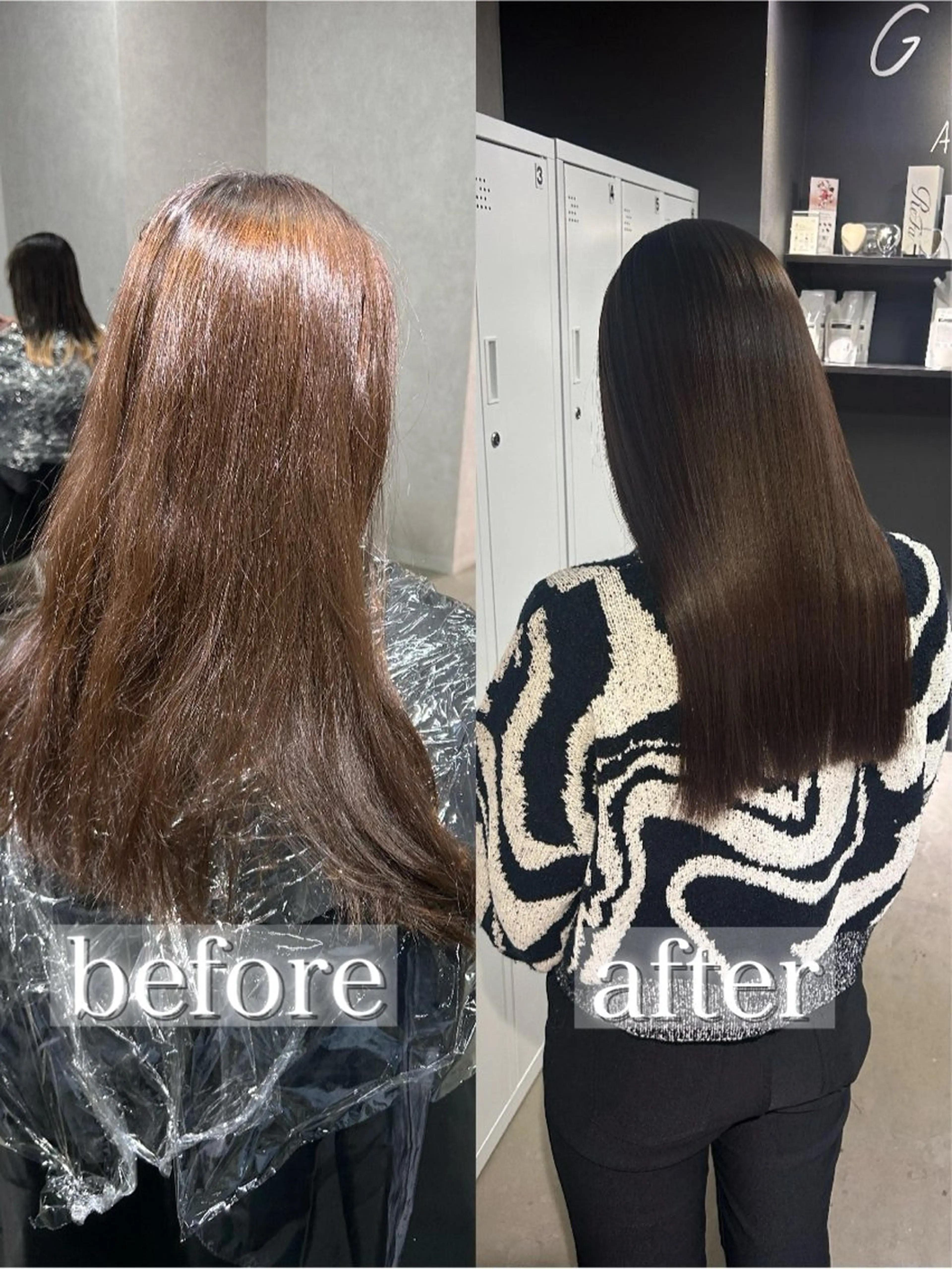 ロング カット ヘアカラー 縮毛矯正 トリートメント 髪質改善大阪/ 酸性縮毛矯正/ゆうとのヘアスタイル