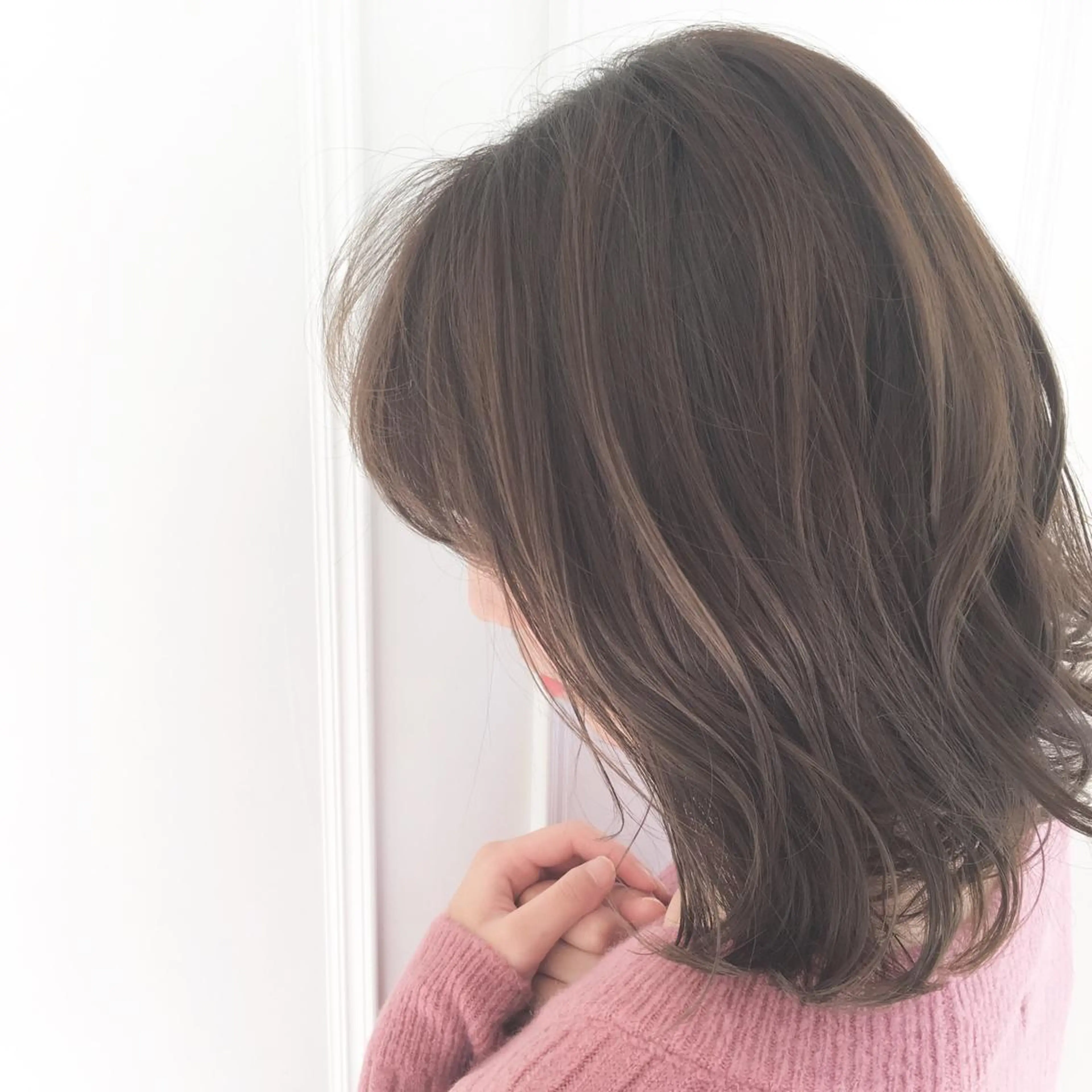 ミディアム カラー パーマ ヘアアレンジ ◆感動口コミ/最小顔 理論カット◆森口 峻のヘアスタイル