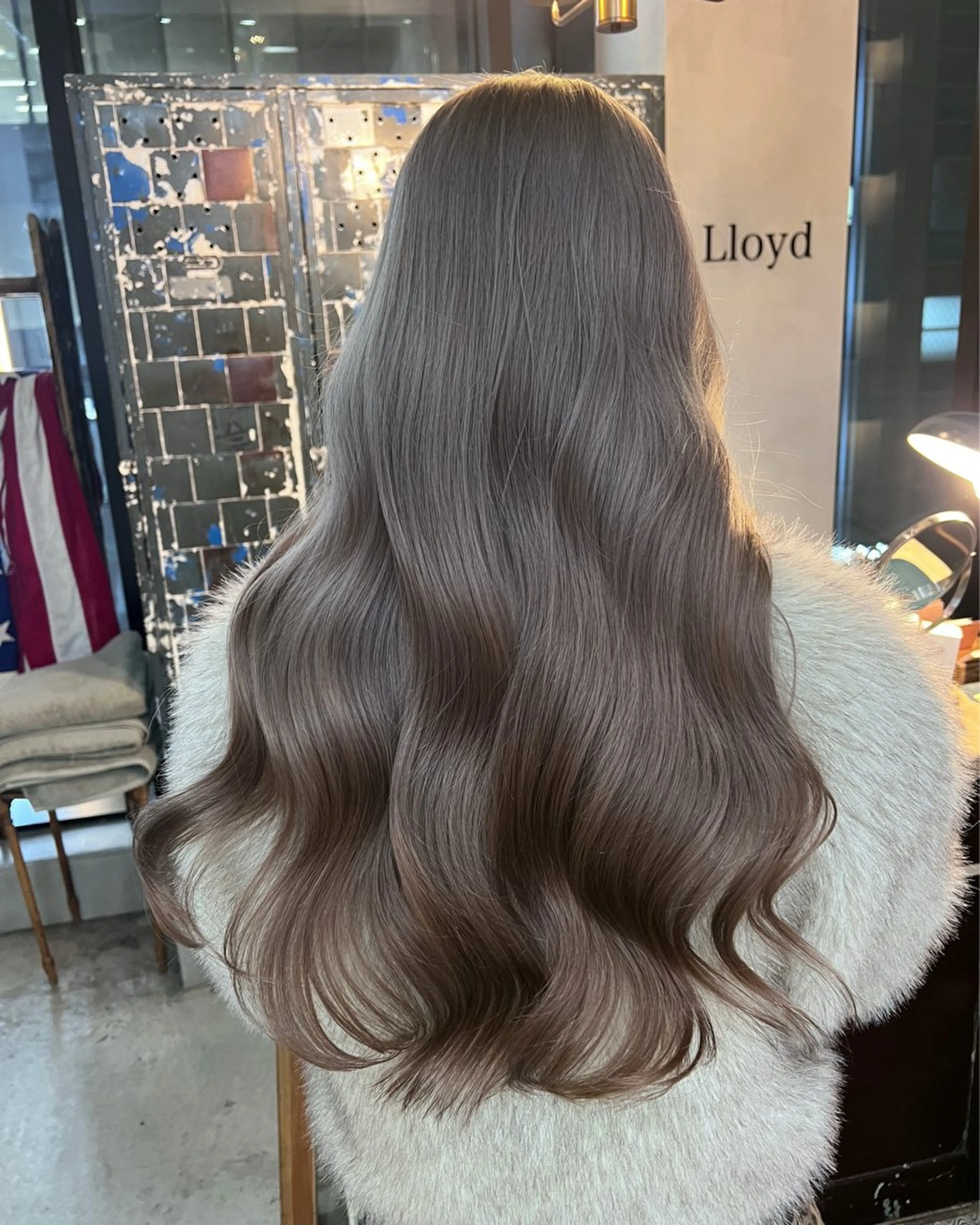 ロング カラー ヘアアレンジ ベージュカラー ミルクティーベージュ ホワイトミルクティーベージュ カット ヘアカラー トリートメント ヘアセット 大宮/山口 竣也のヘアスタイル