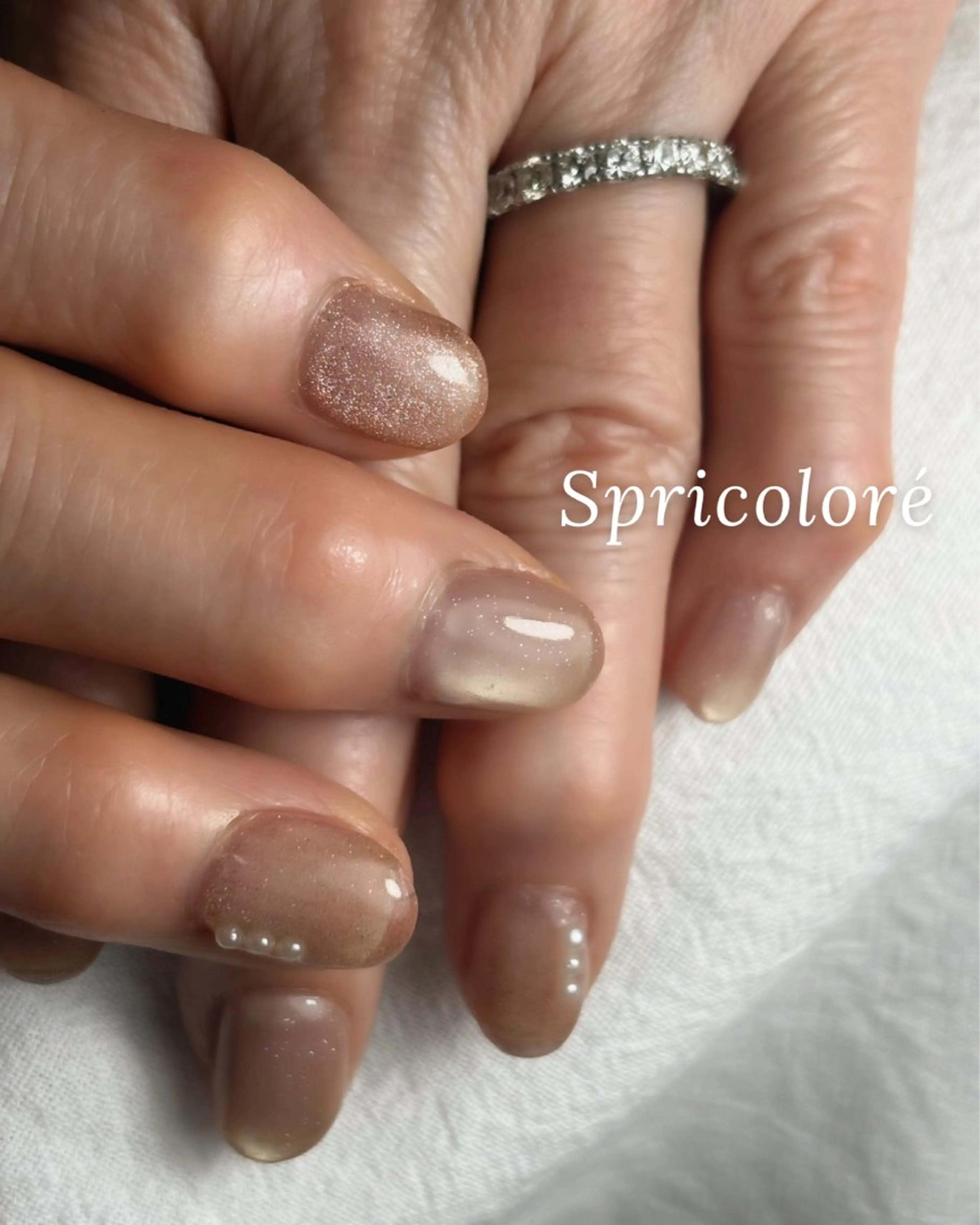 ネイル マグネットネイル シンプルネイル Spricoloré ／harunaのネイルデザイン