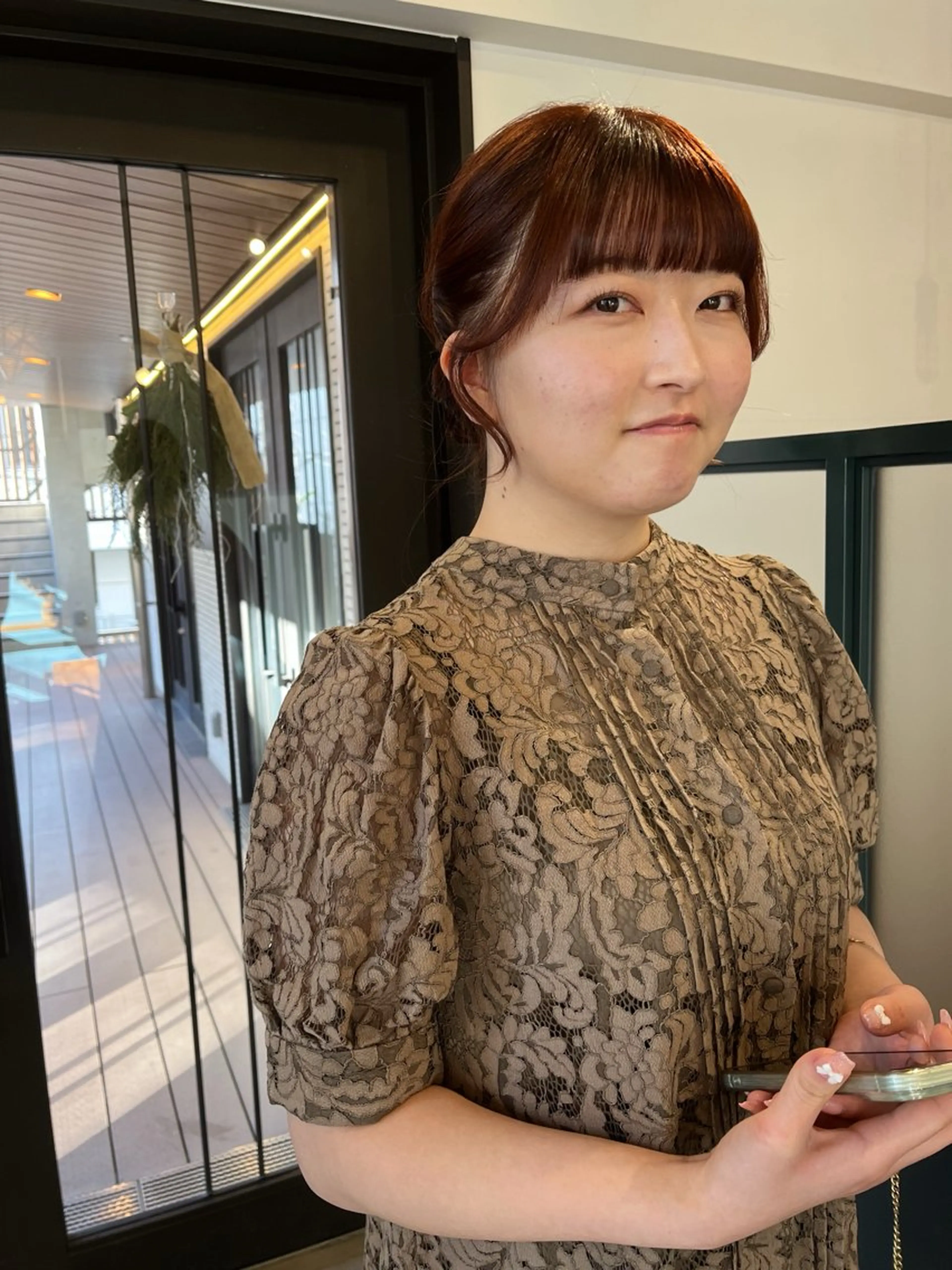 ミディアム ヘアセット 暖色/パーマ 🌼クニトウメイのヘアスタイル