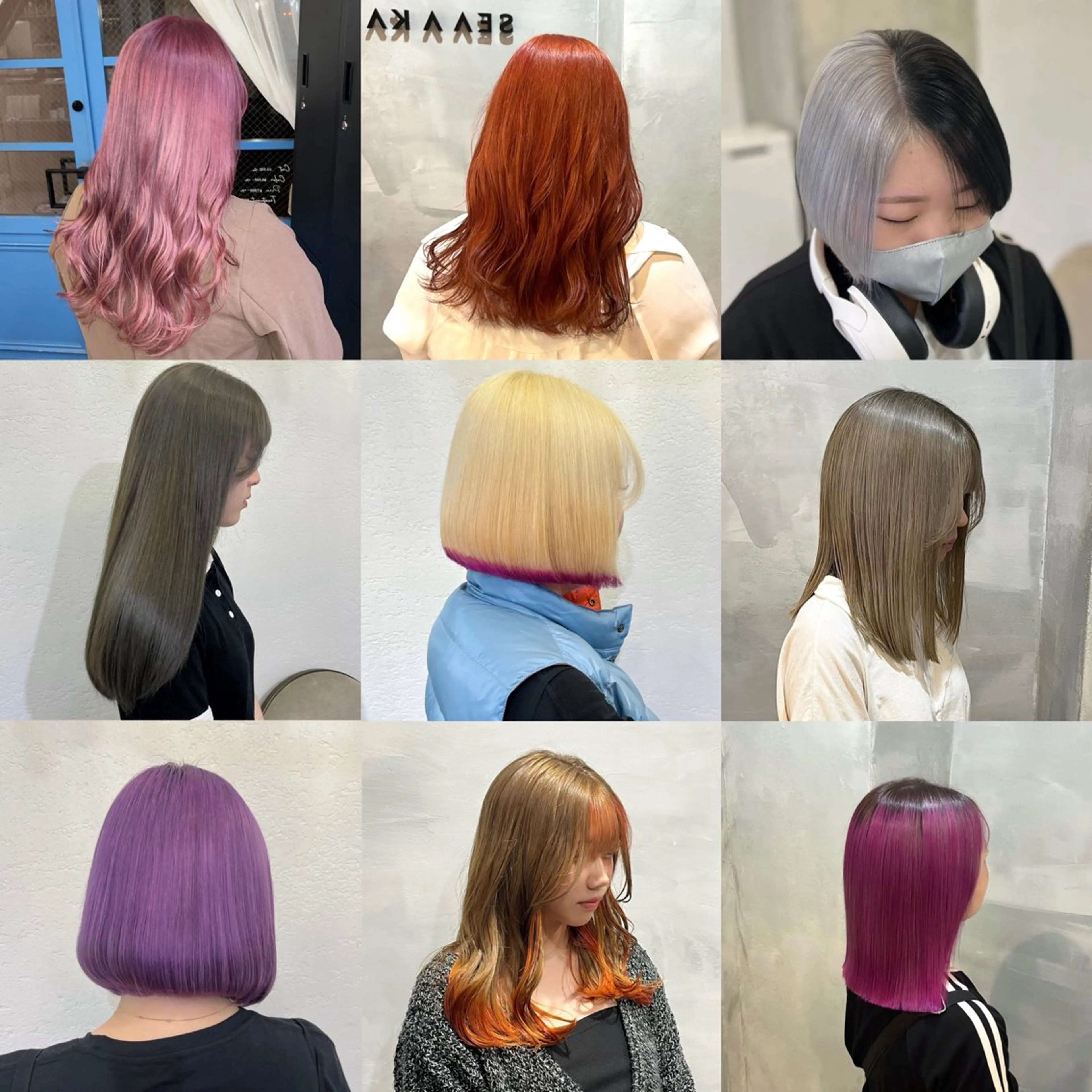 セミロング カラー 中川 もえか【明石】のヘアスタイル