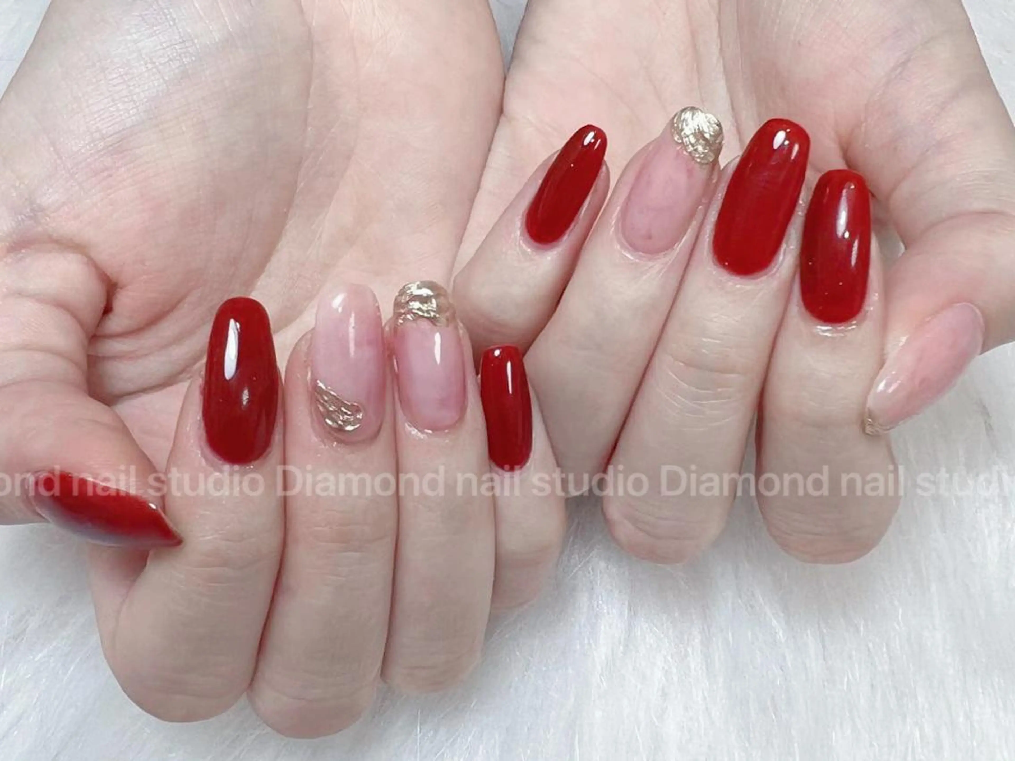 セミロング ハンドネイル DIAMOND 💅のネイルデザイン