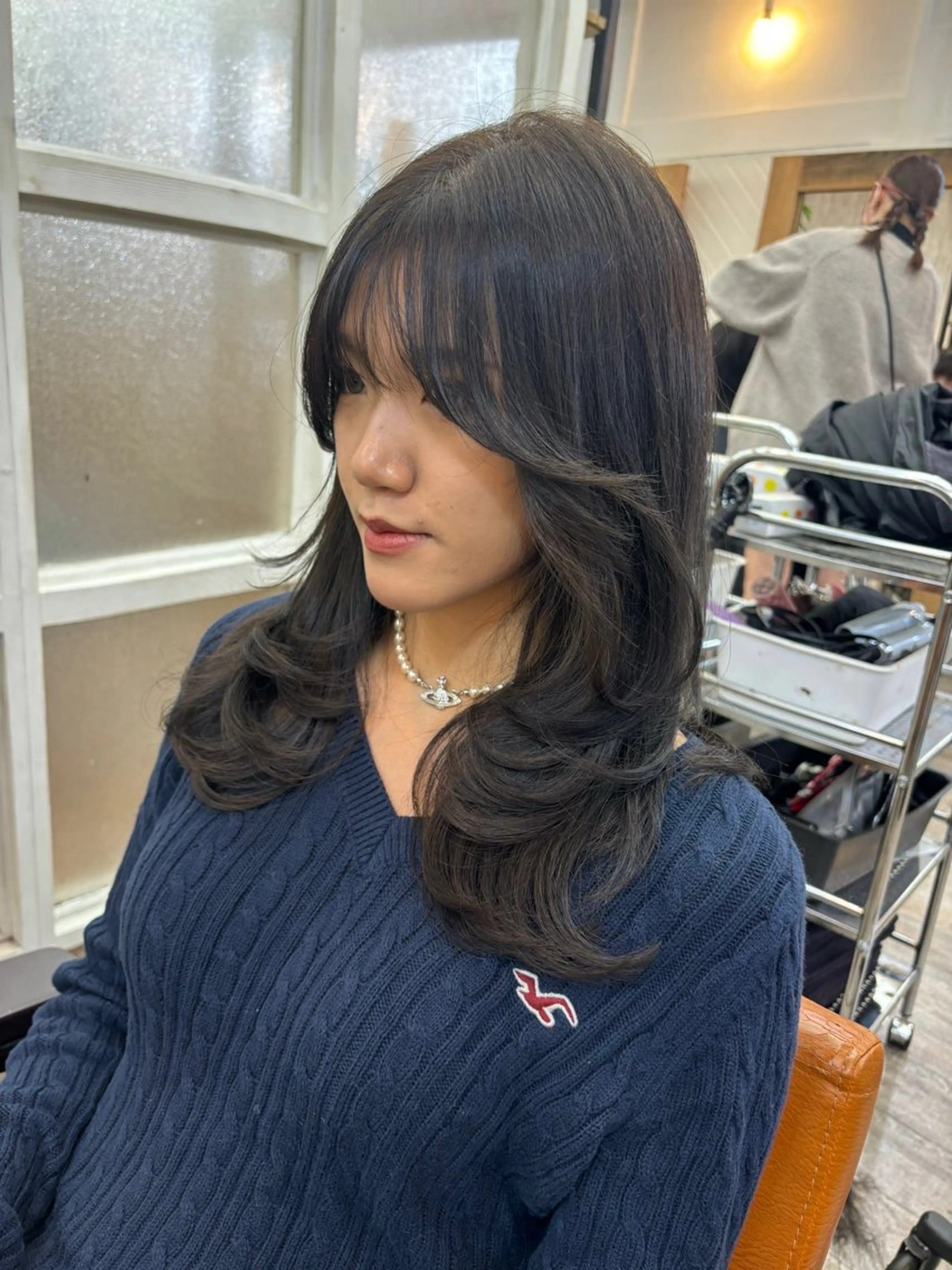 セミロング カラー 広島/ヘアセット /ベージュ/わかなのヘアスタイル