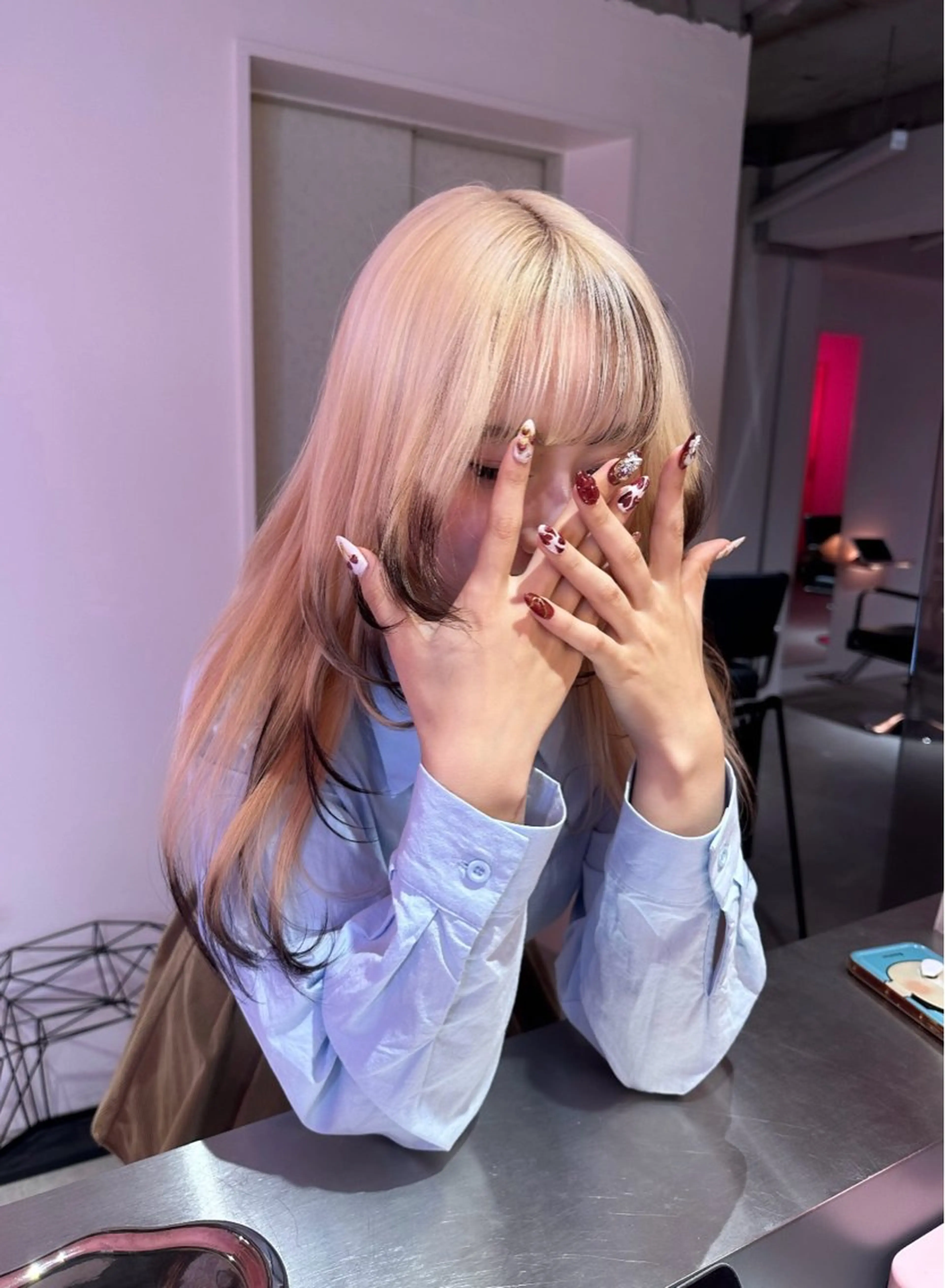 ロング ブリーチカラー 特化/MAHIROのヘアスタイル