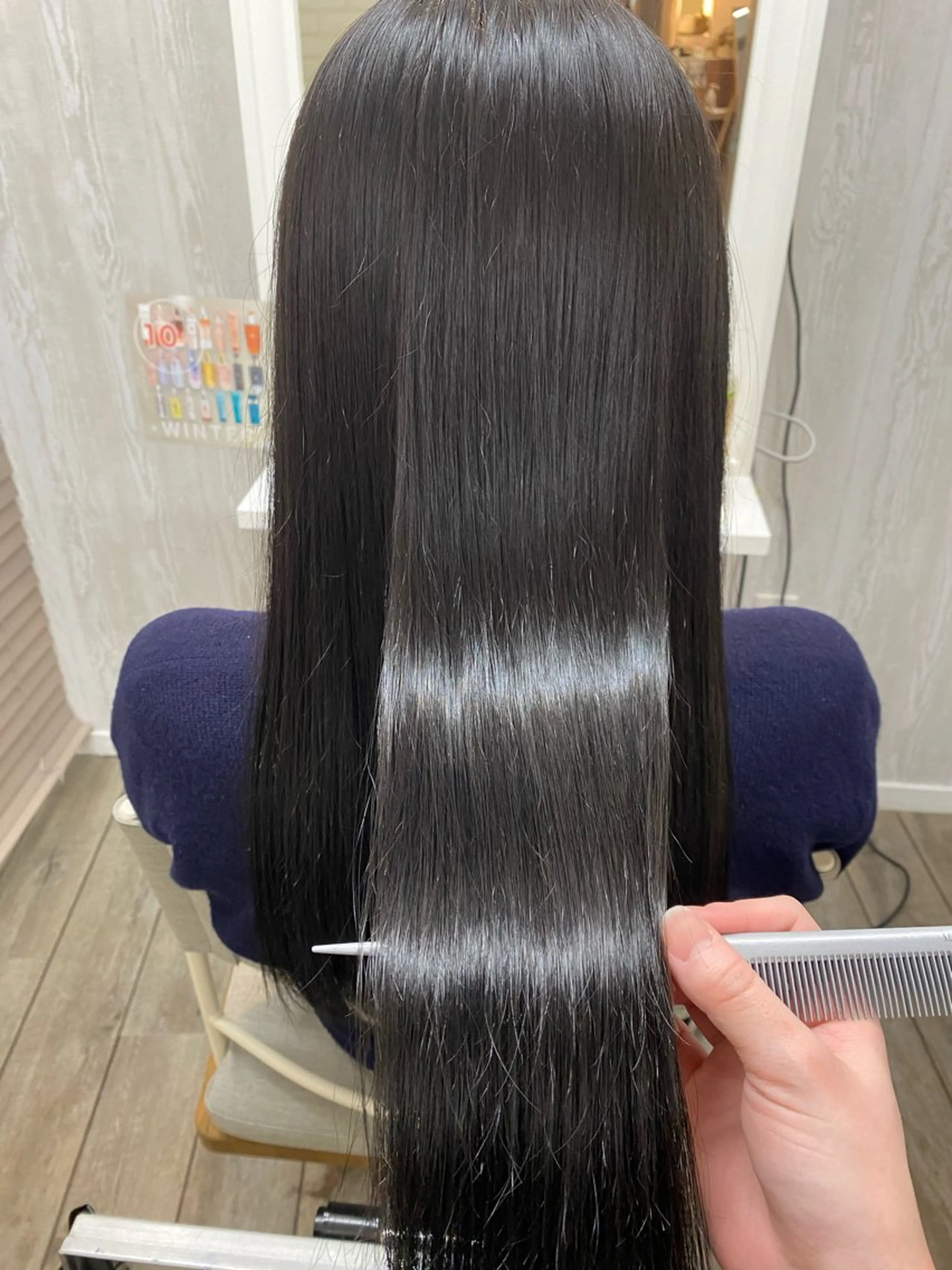 ロング カラー ヘアカラー トリートメント THETAふじみ野 野宮のヘアスタイル