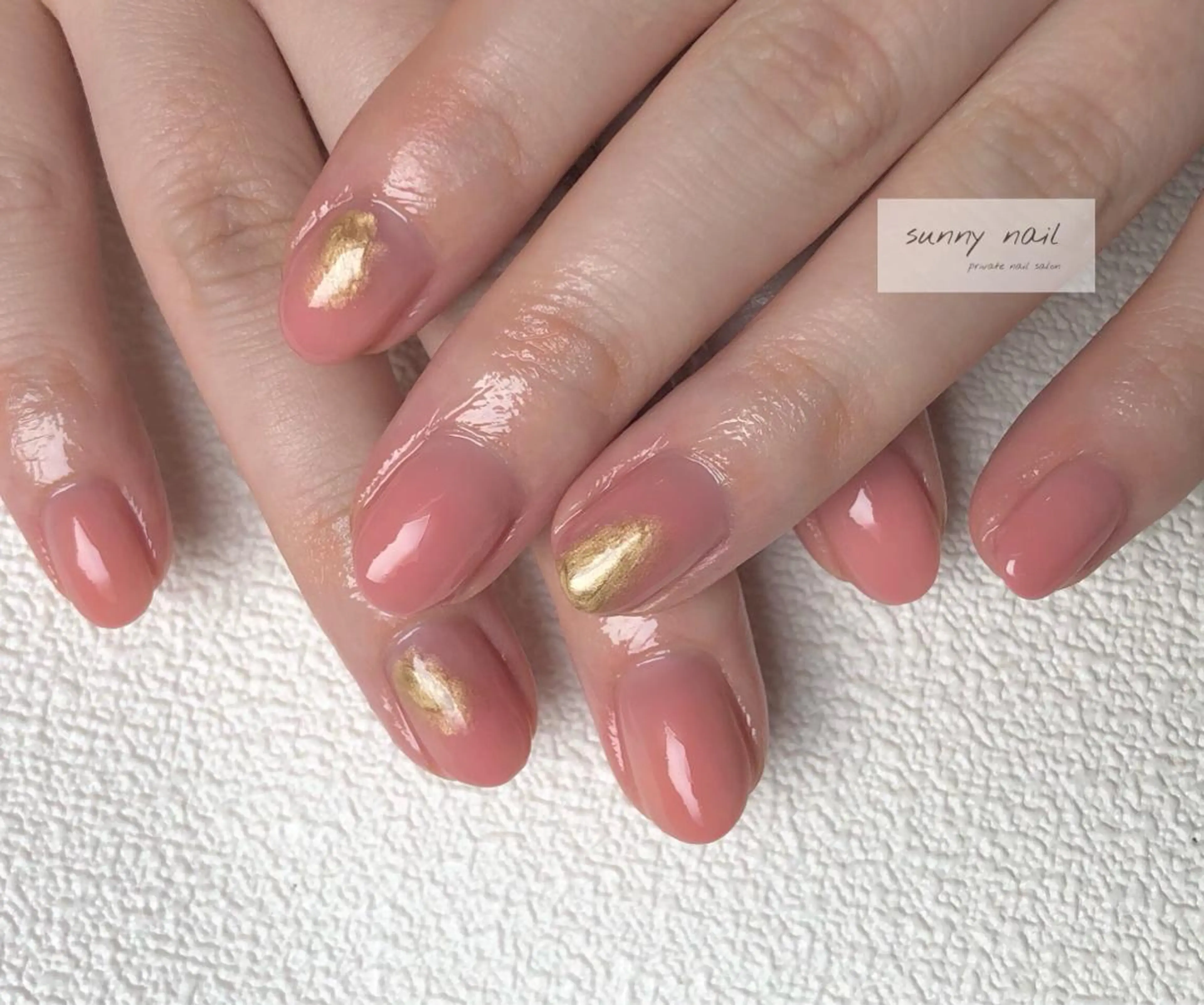 ネイル カジュアル ジェルネイル ニュアンスネイル パラジェル ピンク sunny nailのネイルデザイン