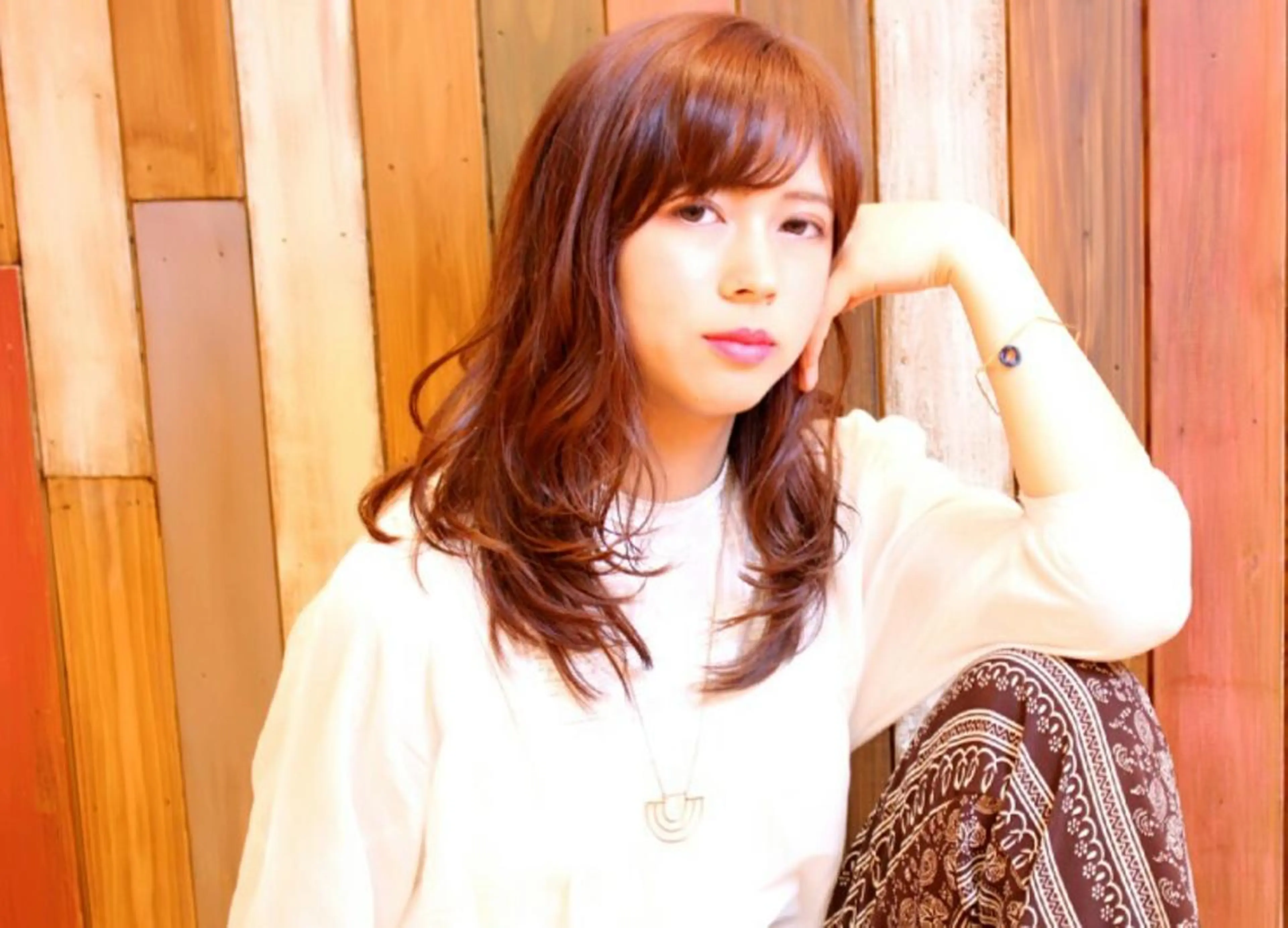 ロング カラー 外国人風カラー スタイル 相模大野のヘアスタイル