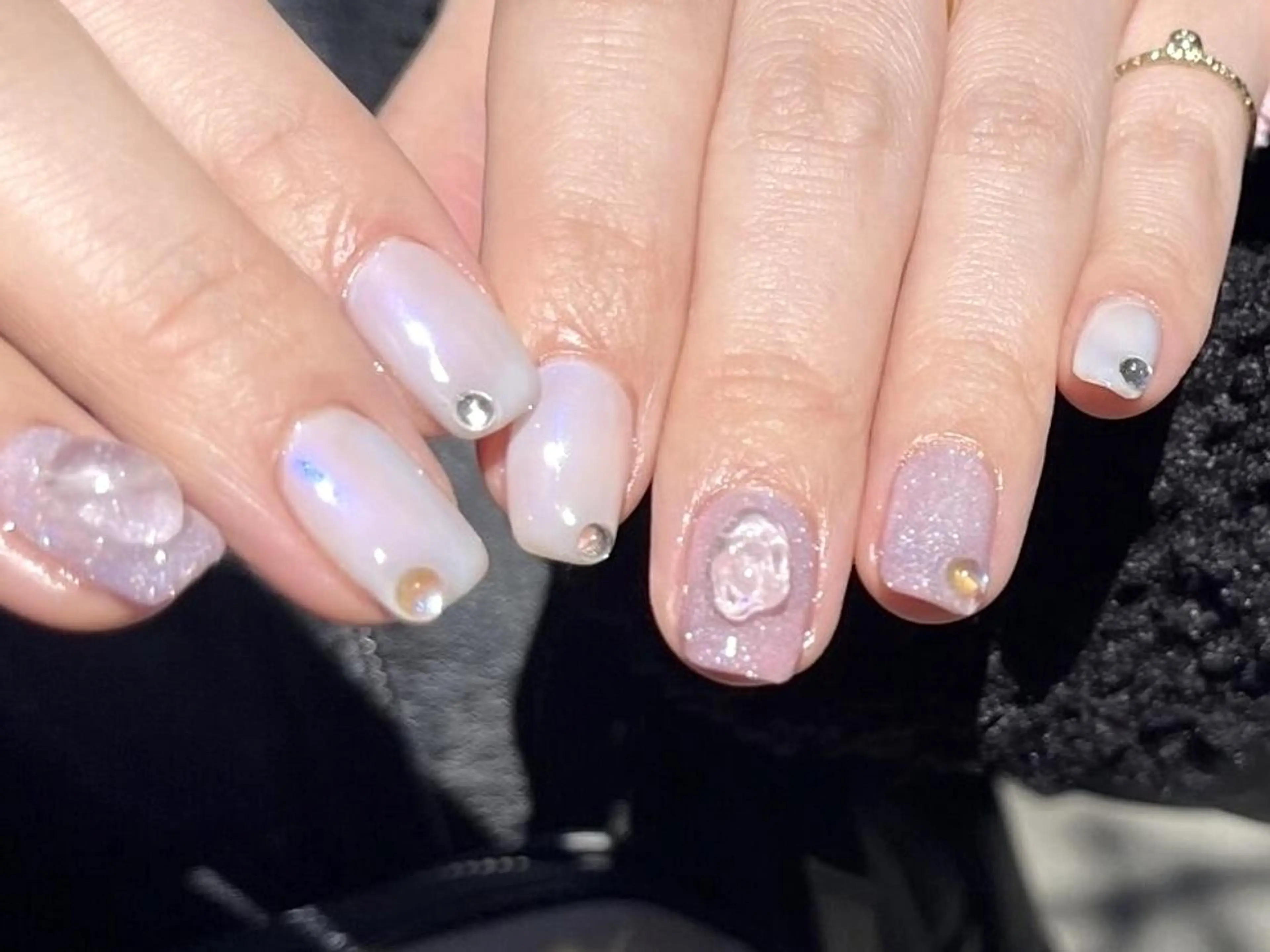 ネイル アートネイル 持ち込み 🦋y y Nail 🤍のネイルデザイン