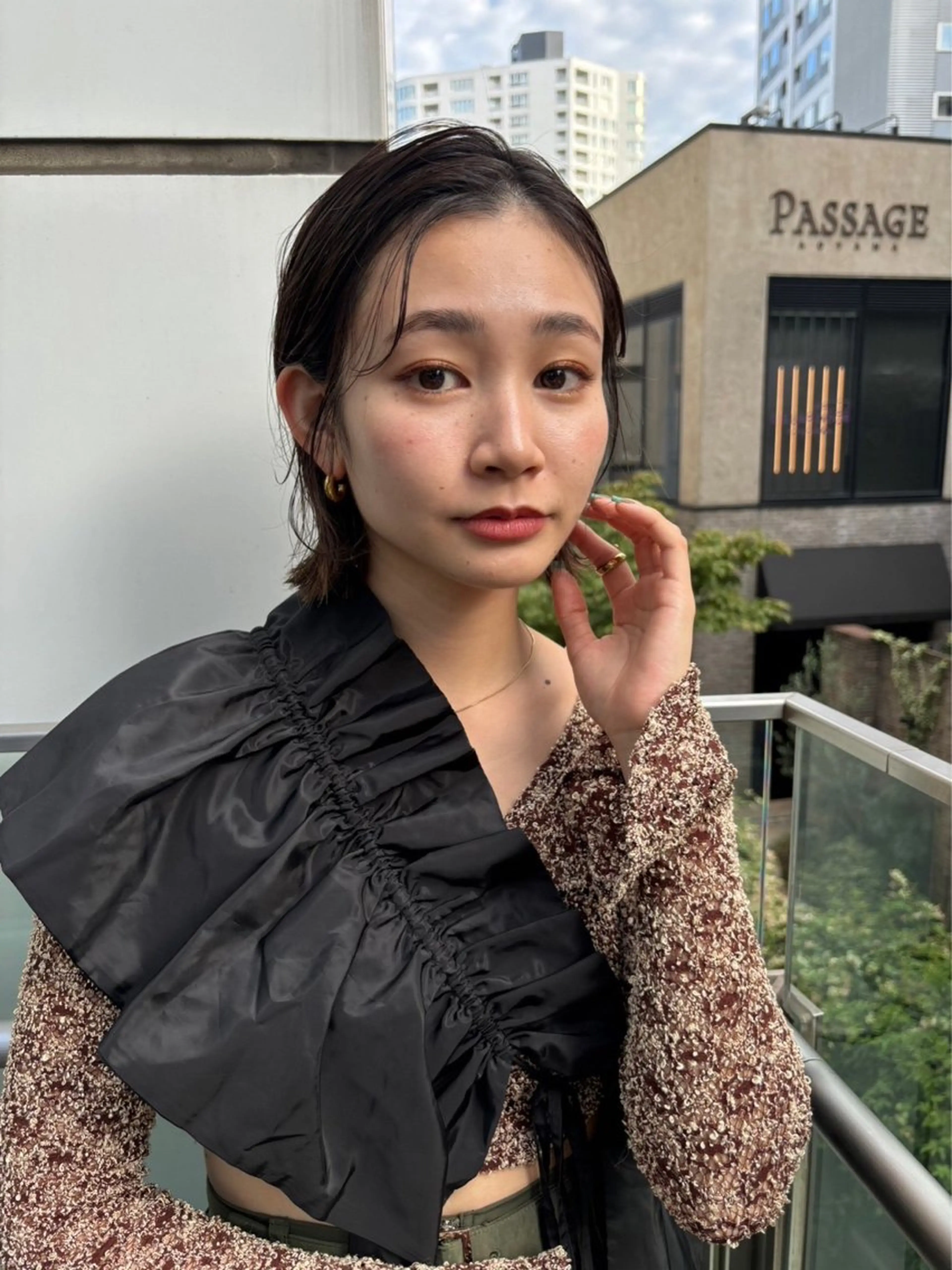 ショート カラー カット ヘアカラー トリートメント ツキノキ ミナのヘアスタイル